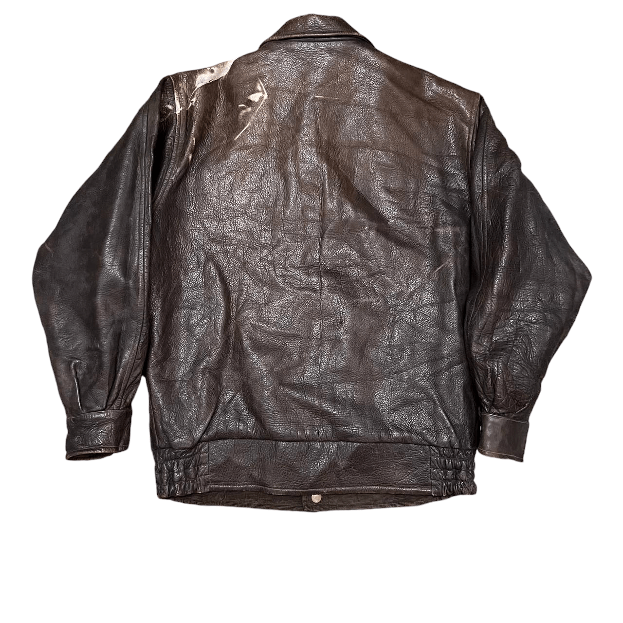 Genuine Leather Vintage Lion Leather Bomber Jacket Size US M / EU 48-50 / 2 - 10 Thumbnail