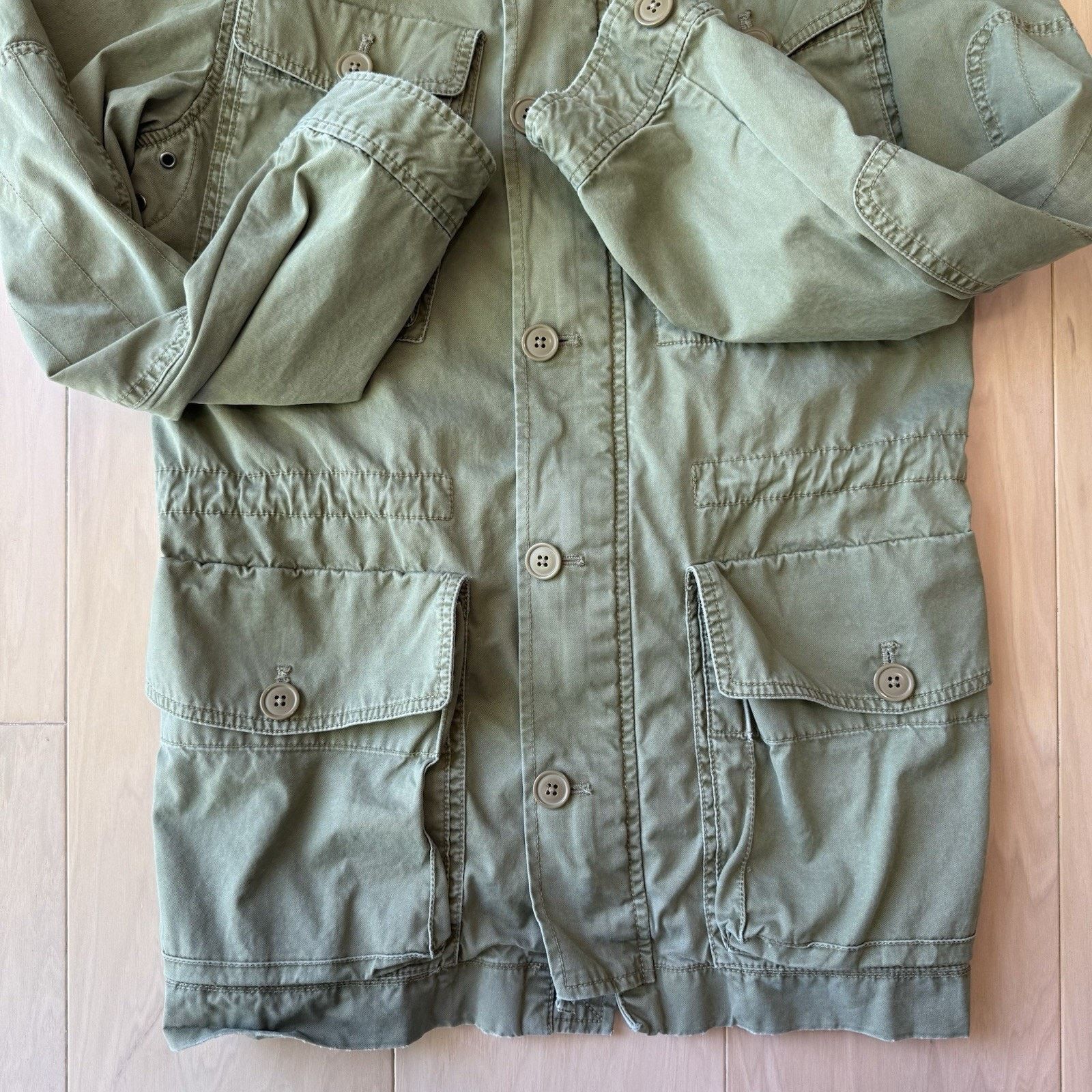 J.Crew J Crew Military Jacket Women's Small Green M65 107 Field Size S / US 4 / IT 40 - 5 Thumbnail