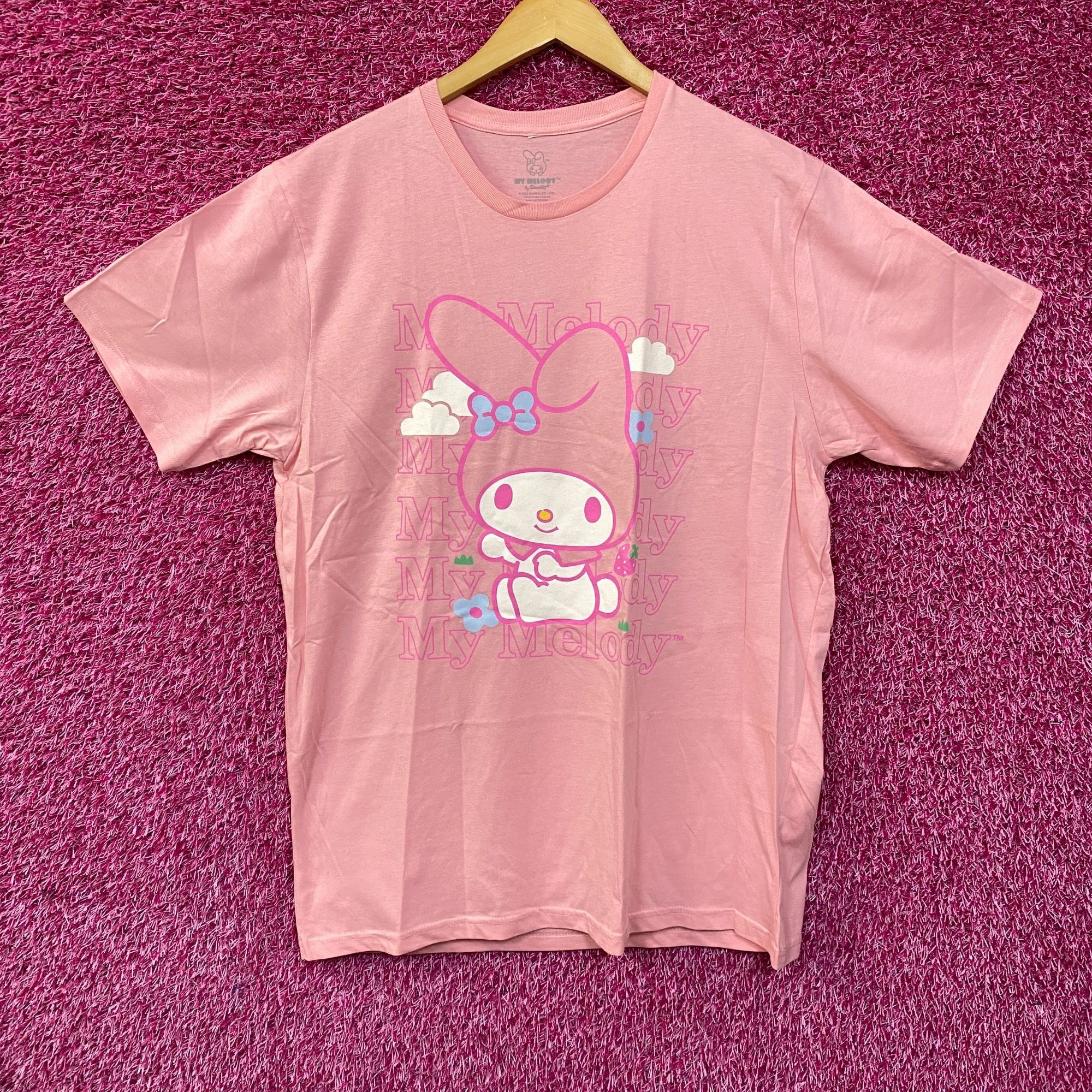 Disney Sanrio My Melody Cute Graphic Design Pink T-Shirt Large Size L / US 10 / IT 46 - 1 Thumbnail