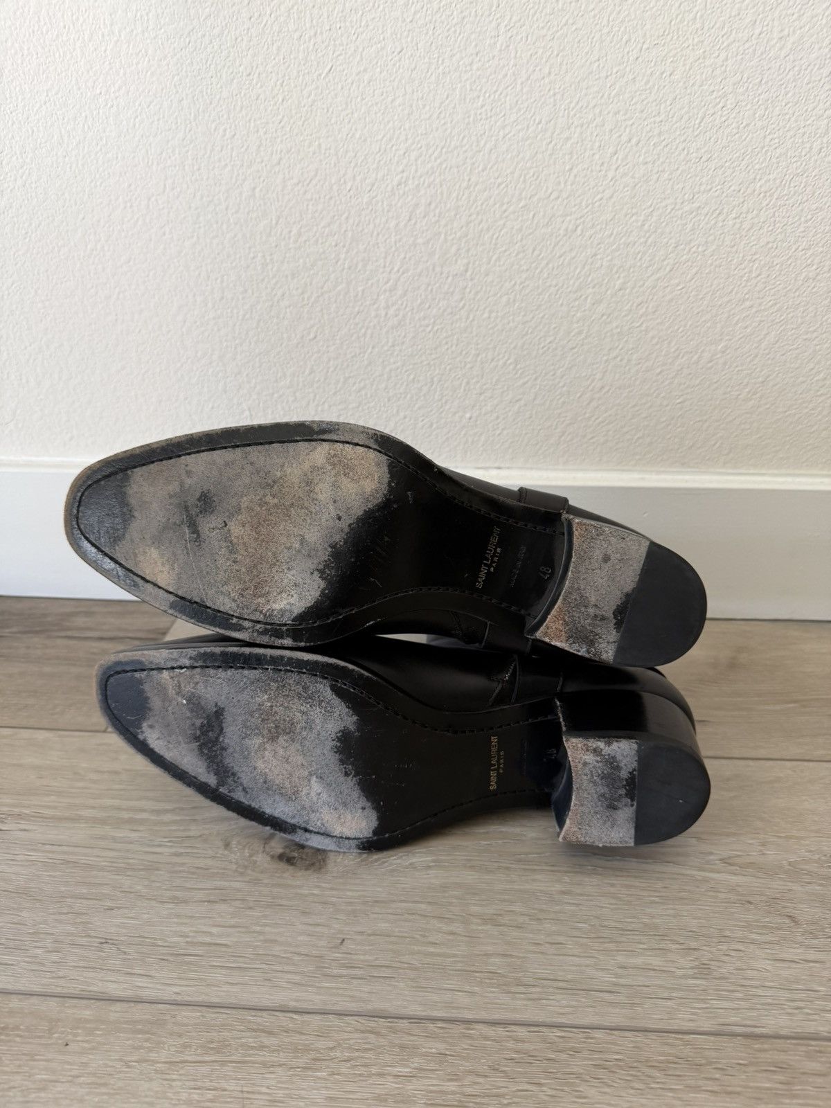 Saint Laurent Paris Leather Harness Wyatt Boots 48 Size US 15 / EU 48 - 6 Thumbnail