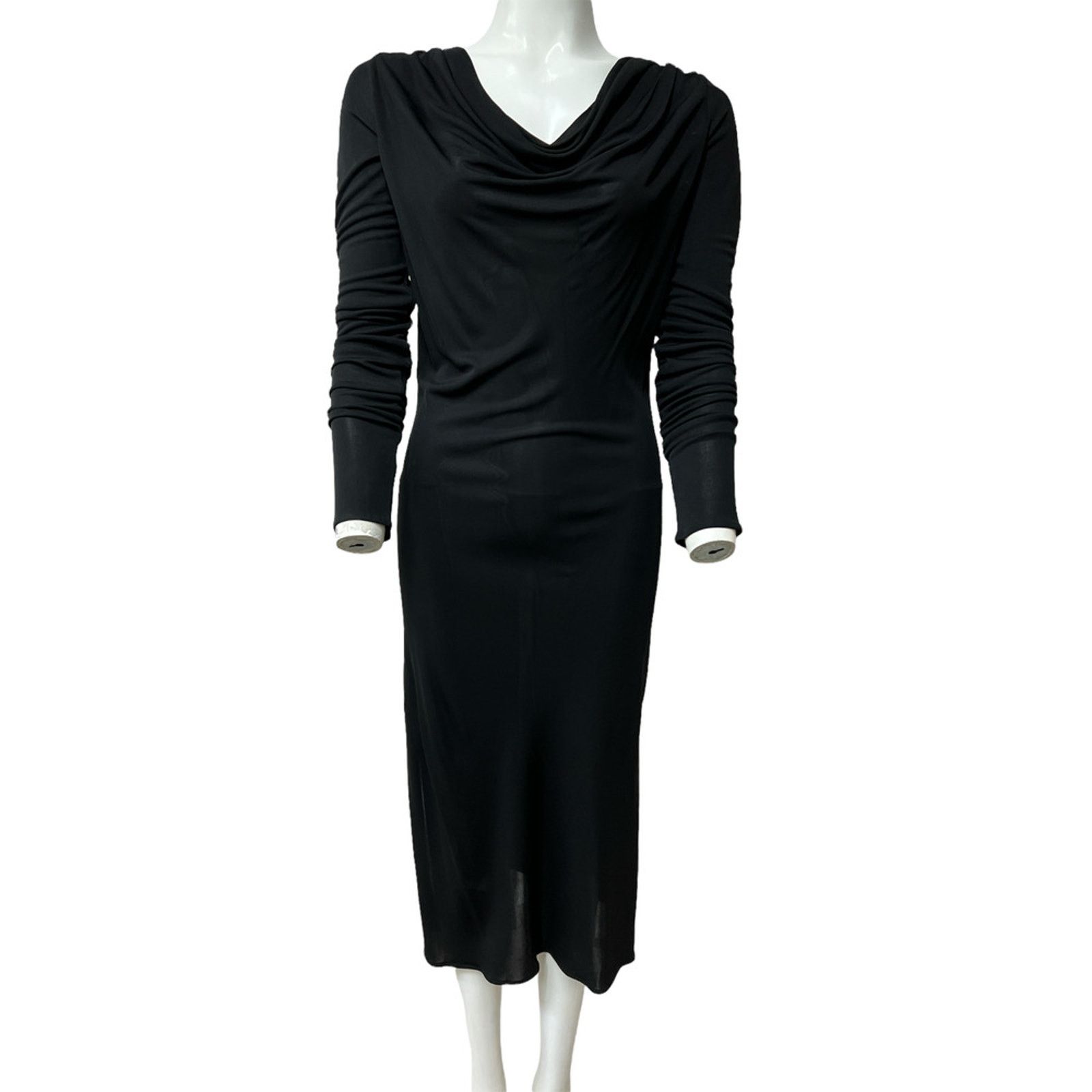 Versace NWT Versace Black Fitted Midi Dress size EU42 US6 Size M / US 6-8 / IT 42-44 - 4 Thumbnail
