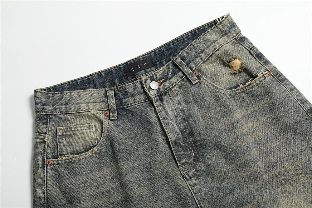 Vintage Vintage distressed punk washed scimitar jeans Size US 32 / EU 48 - 3 Thumbnail