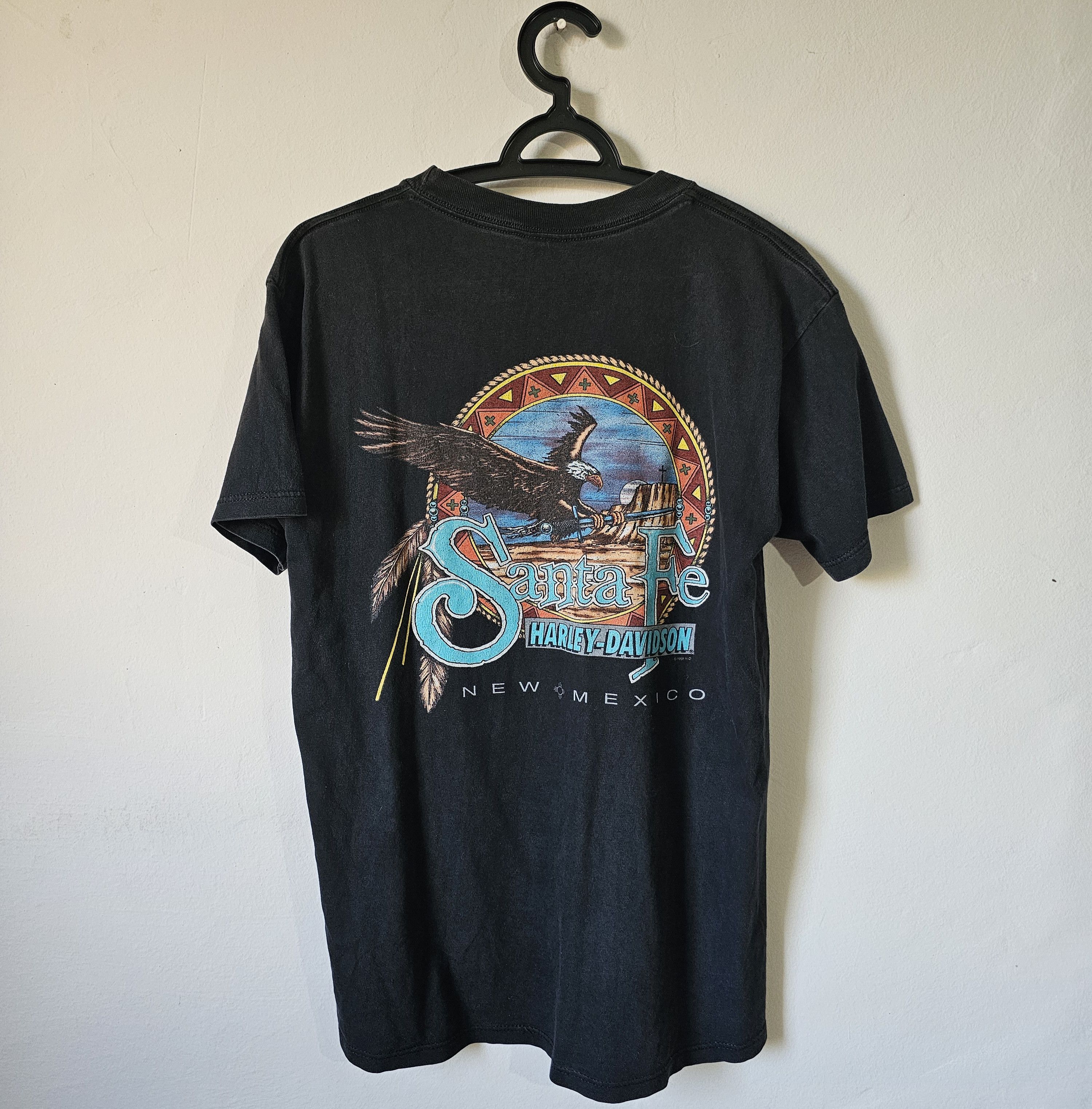 Harley Davidson Harley Davidson Eagle Dragon Santa Fe New Mexico 1998 Tee Size US M / EU 48-50 / 2 - 3 Thumbnail