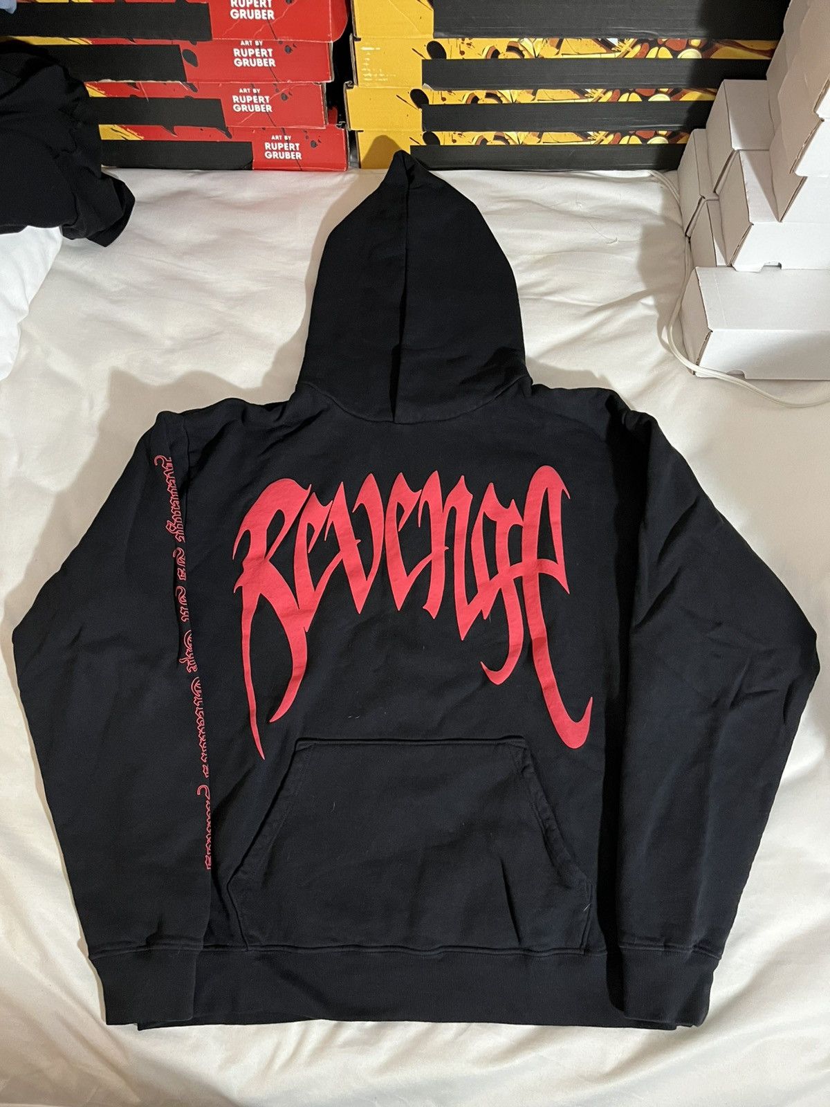Revenge Revenge red puff print hoodie black Size US L / EU 52-54 / 3 - 1 Thumbnail