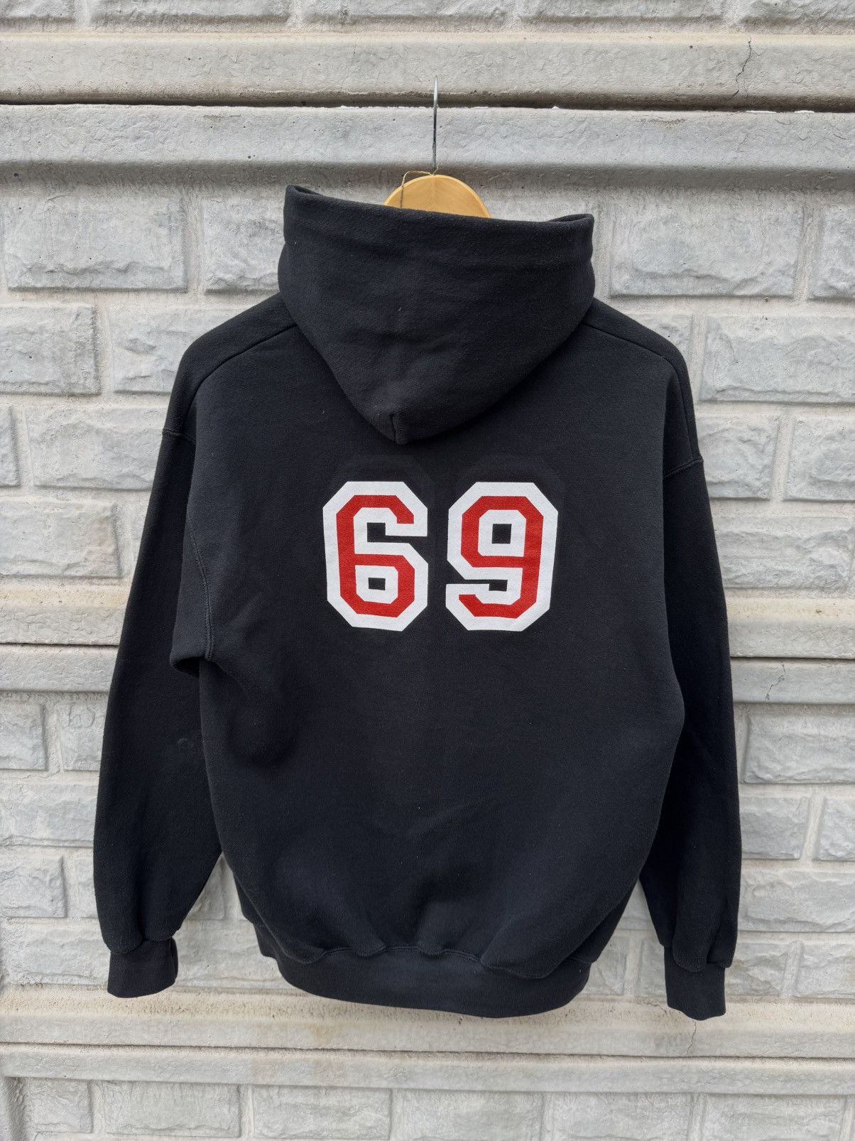 Hook-Ups 90s Porn Star Big Logo Boxy Hoodie Made in USA Hook Ups Size US M / EU 48-50 / 2 - 3 Thumbnail