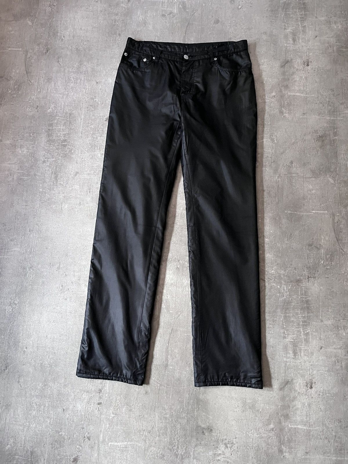 Helmut Lang Helmut Lang 1997 nylon black pants archival Size US 30 / EU 46 - 1 Thumbnail