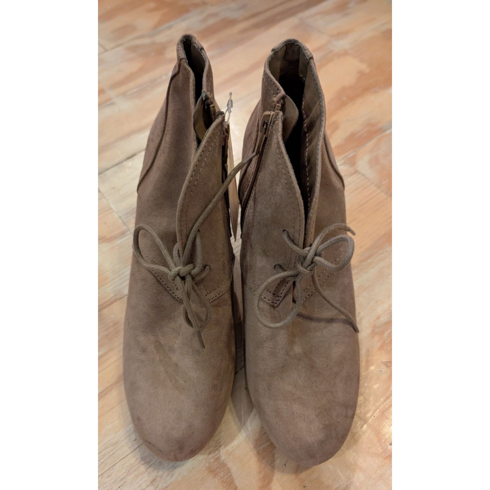 The Unbranded Brand Universal Thread Microsuede Bessie Bootie Size 8 NWT Lace up Size US 8 / IT 38 - 2 Thumbnail