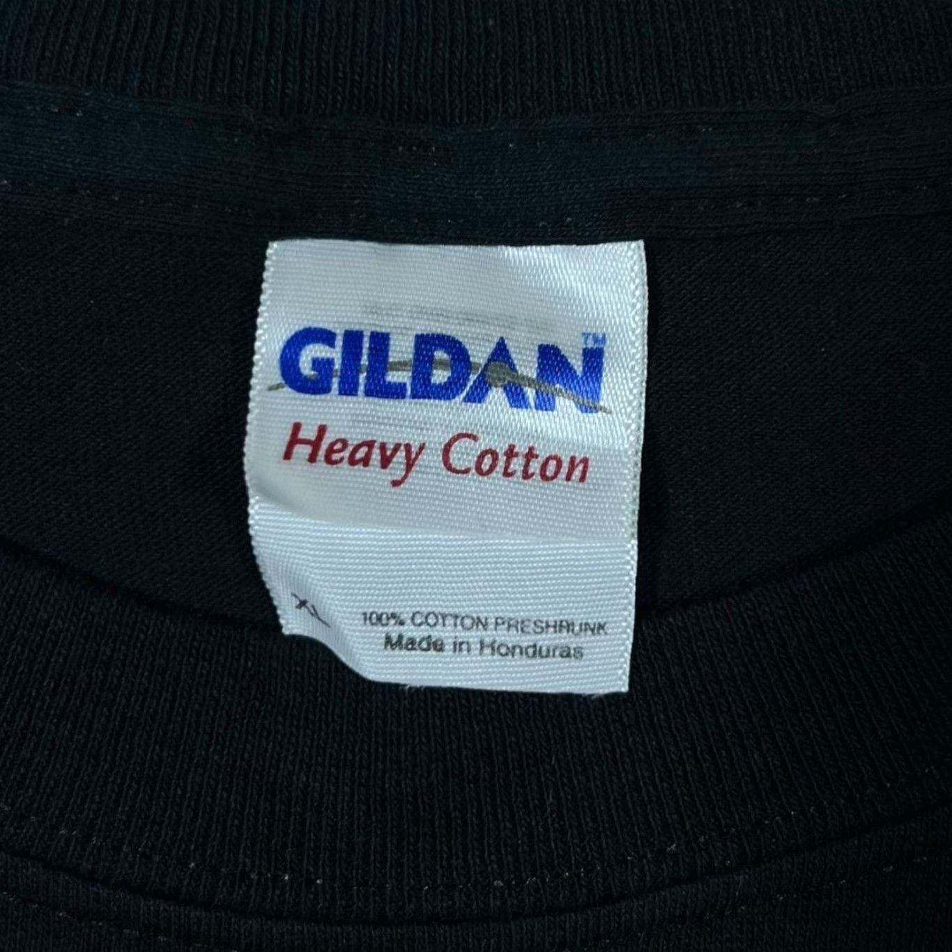 Gildan Gildan Graphic Print Black Cotton T-Shirt XL Mens Vintage? Size US XL / EU 56 / 4 - 3 Thumbnail