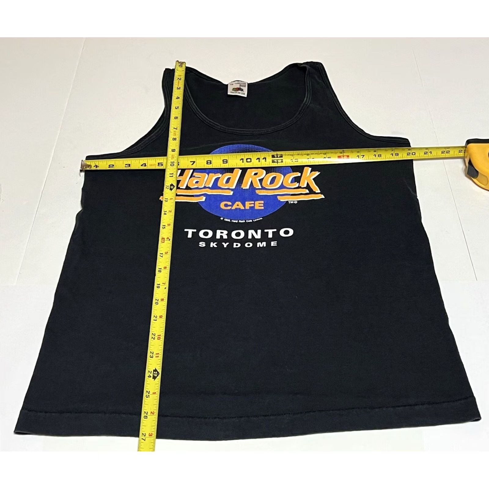 Hard Rock Cafe VINTAGE Hard Rock Cafe Tank Top Shirt L Black 1989 90s Rock Stitch Logo Men Sleeveless Sz L Size US L / EU 52-54 / 3 - 4 Thumbnail
