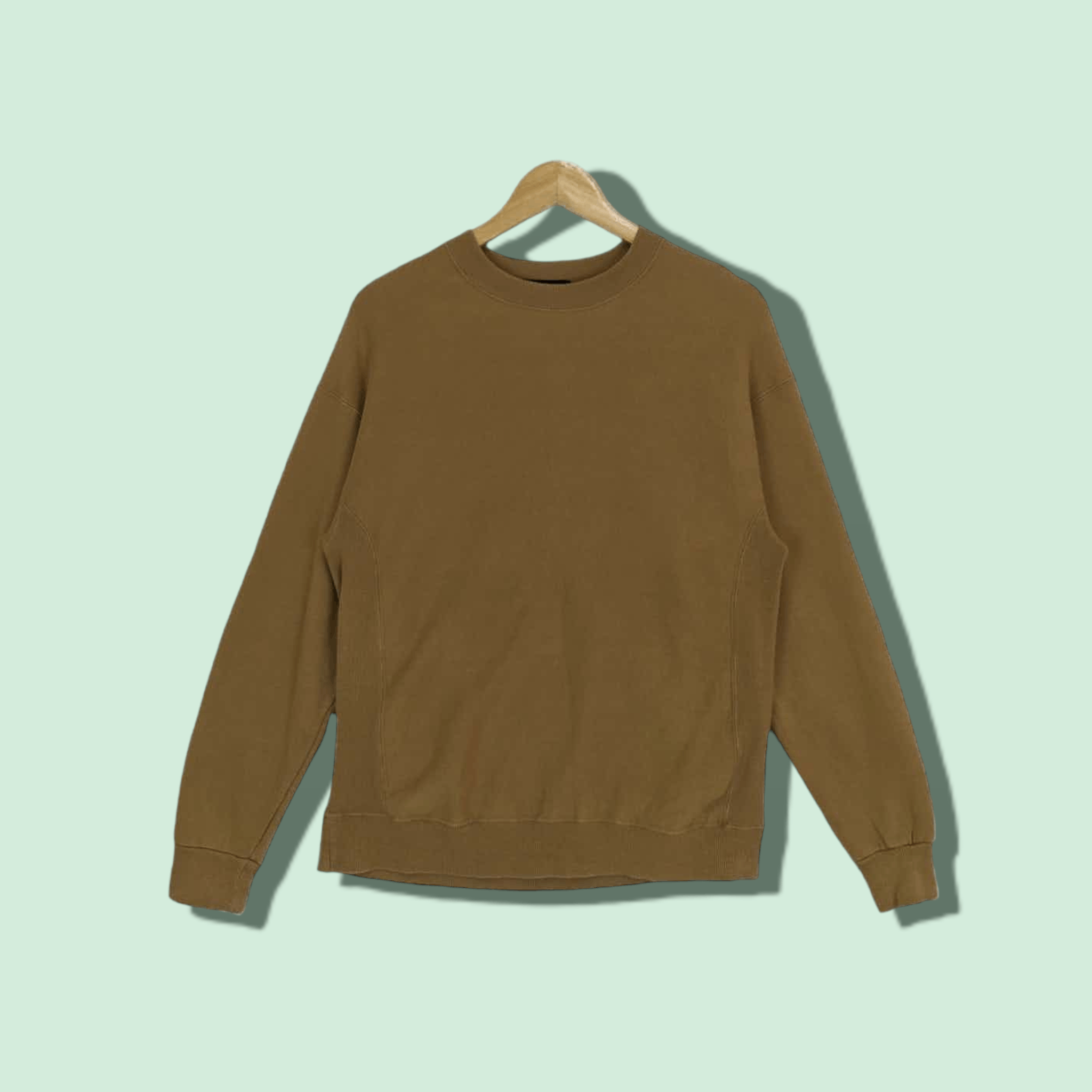 HARE Brown Plain Jumper Sweatshirt
