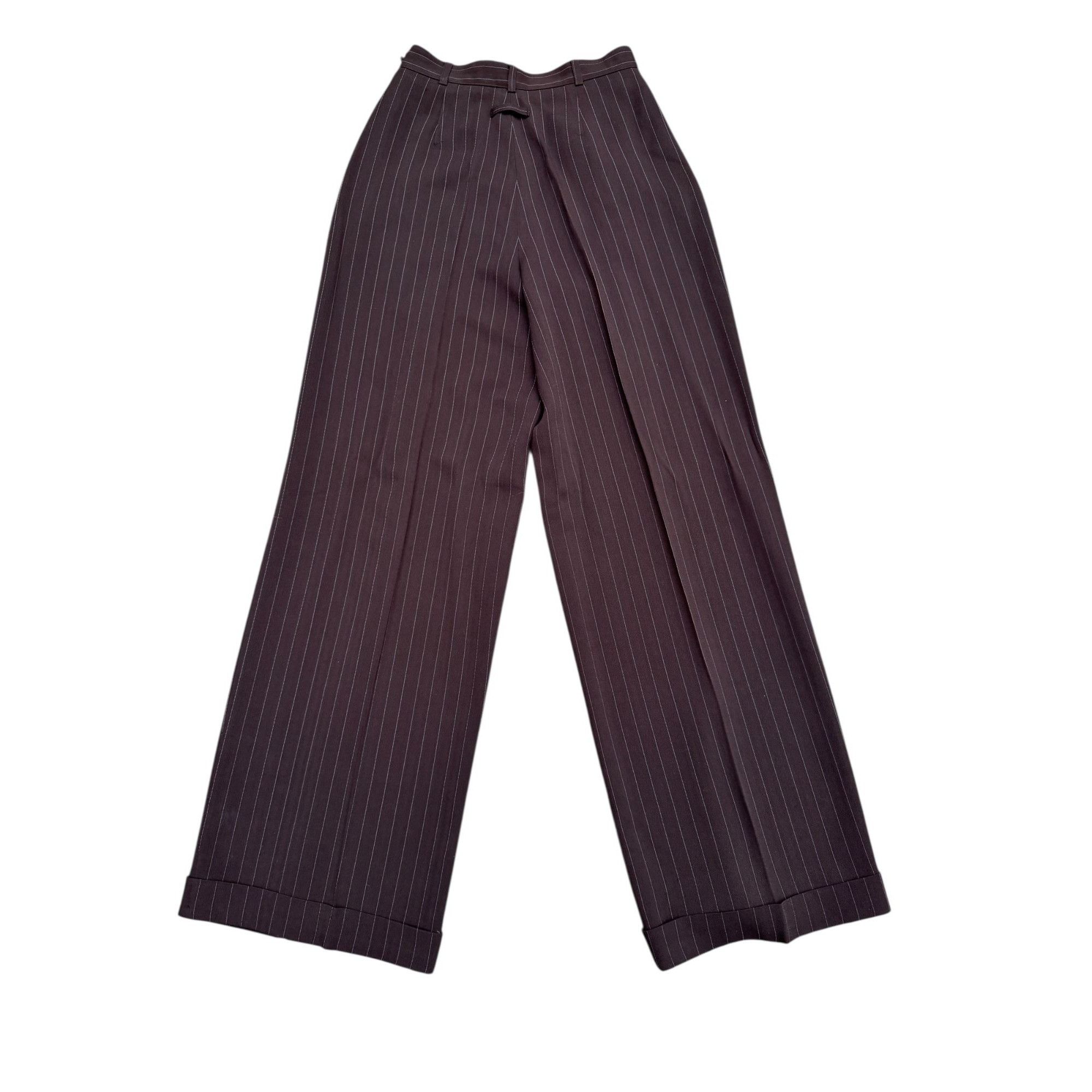 Jean Paul Gaultier SS 1995 Brown Pinstripe Suit Size XS / US 0-2 / IT 36-38 - 9 Thumbnail