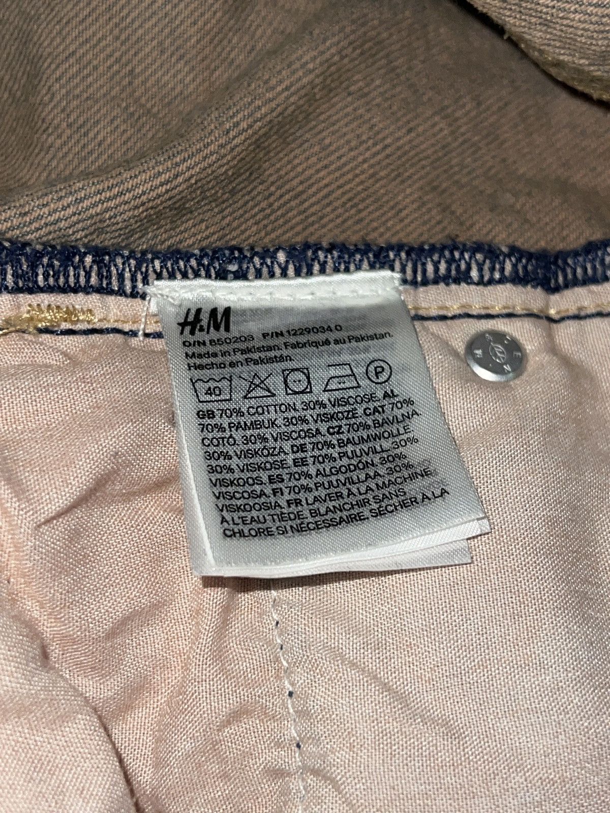 H&M Vintage Baggy Jeans Size US 34 / EU 50 - 3 Thumbnail