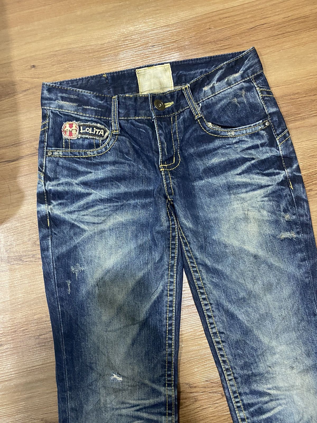 Vintage Vintage Lolita Distress Denim Jeans Size US 32 / EU 48 - 4 Thumbnail