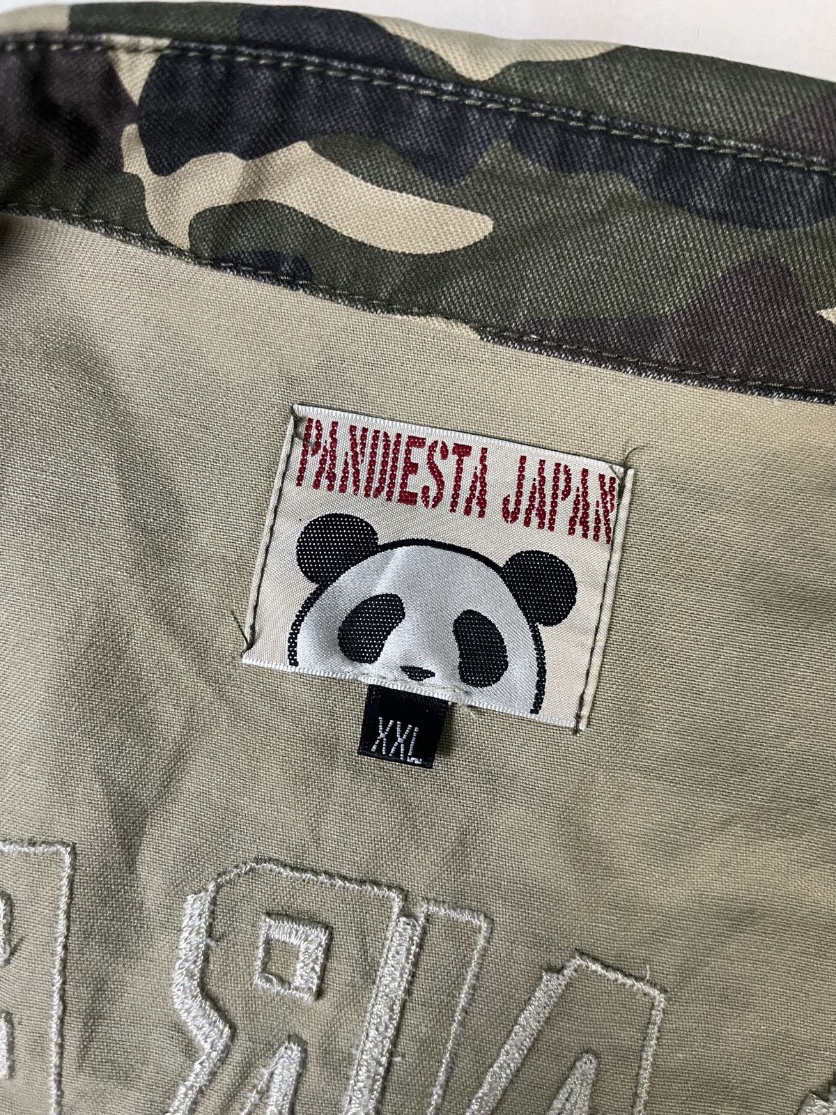 Japanese Brand Pandiesta Embroidery Camo Army Stripes Jacket Size US L / EU 52-54 / 3 - 14 Thumbnail