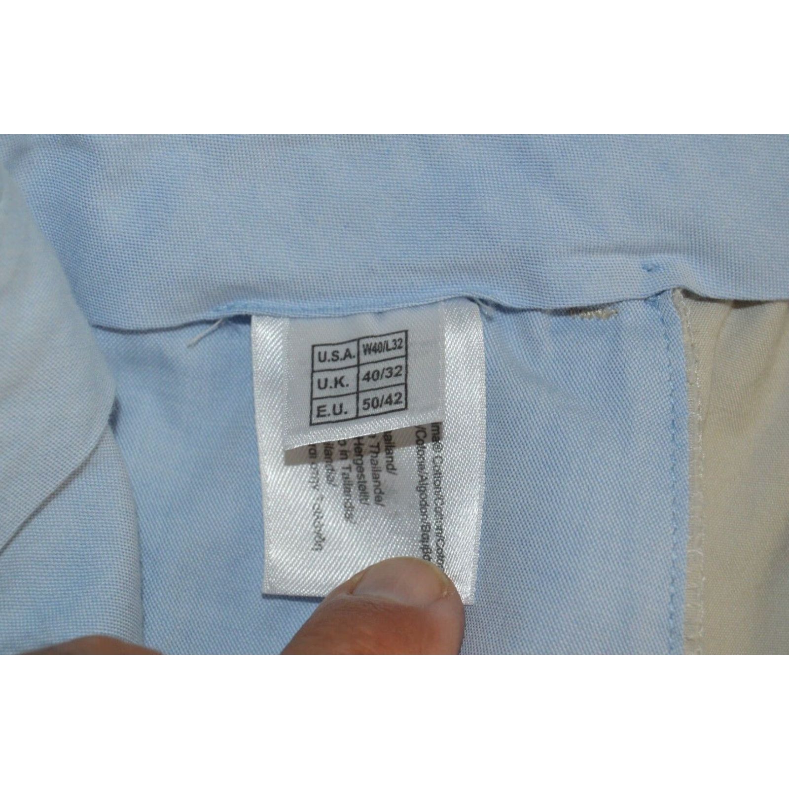 Brooks Brothers Brooks Brothers Pants Mens 40 x 32 Khaki Chino Flat Front Cotton Beige Regular Straight Front City Preppy 90s? Size US 40 / EU 56 - 6 Thumbnail