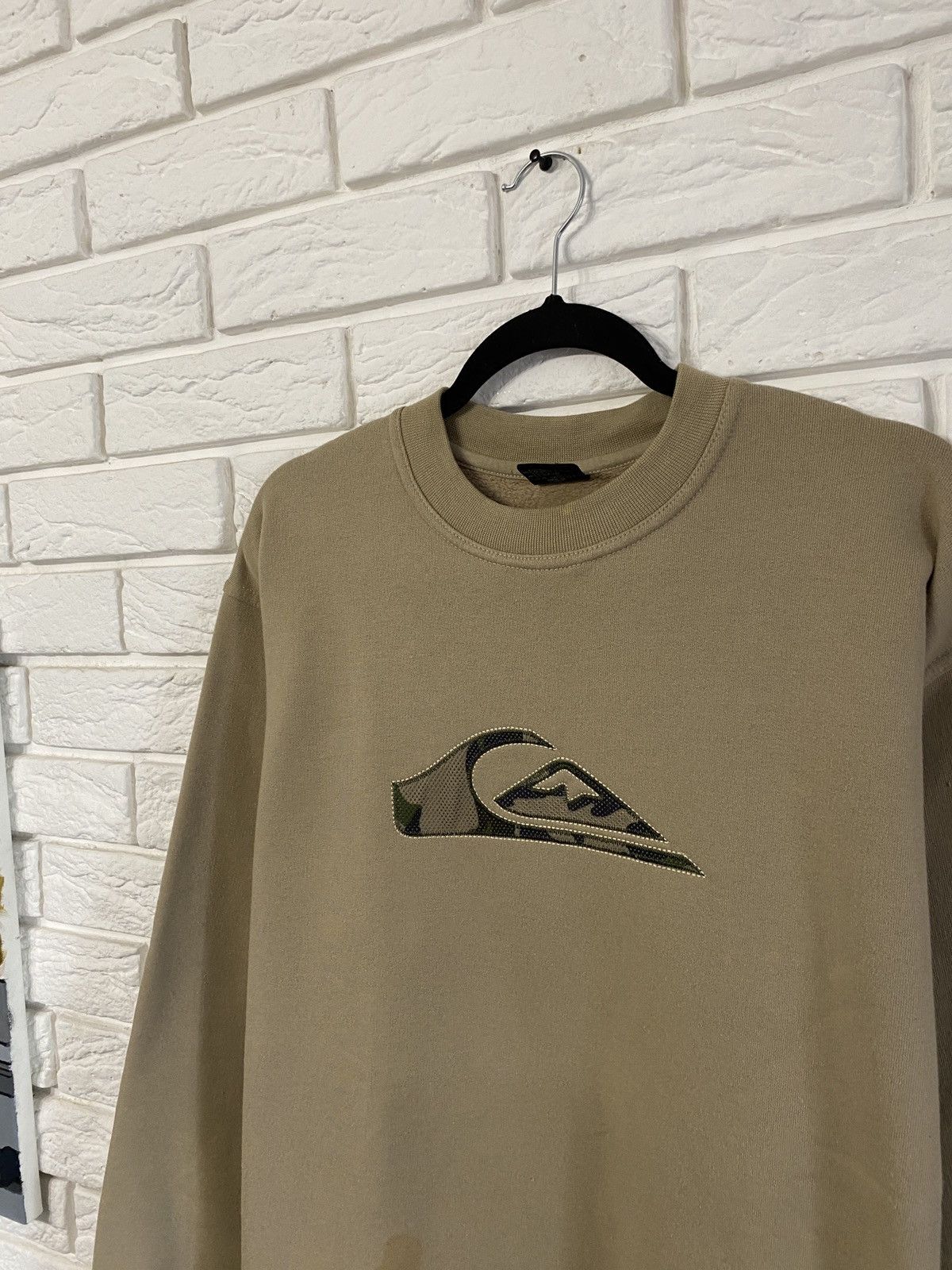 Quiksilver × Vintage Vintage 90s Quiksilver Sweatshirt Center Embroidered Logo Size US L / EU 52-54 / 3 - 2 Thumbnail