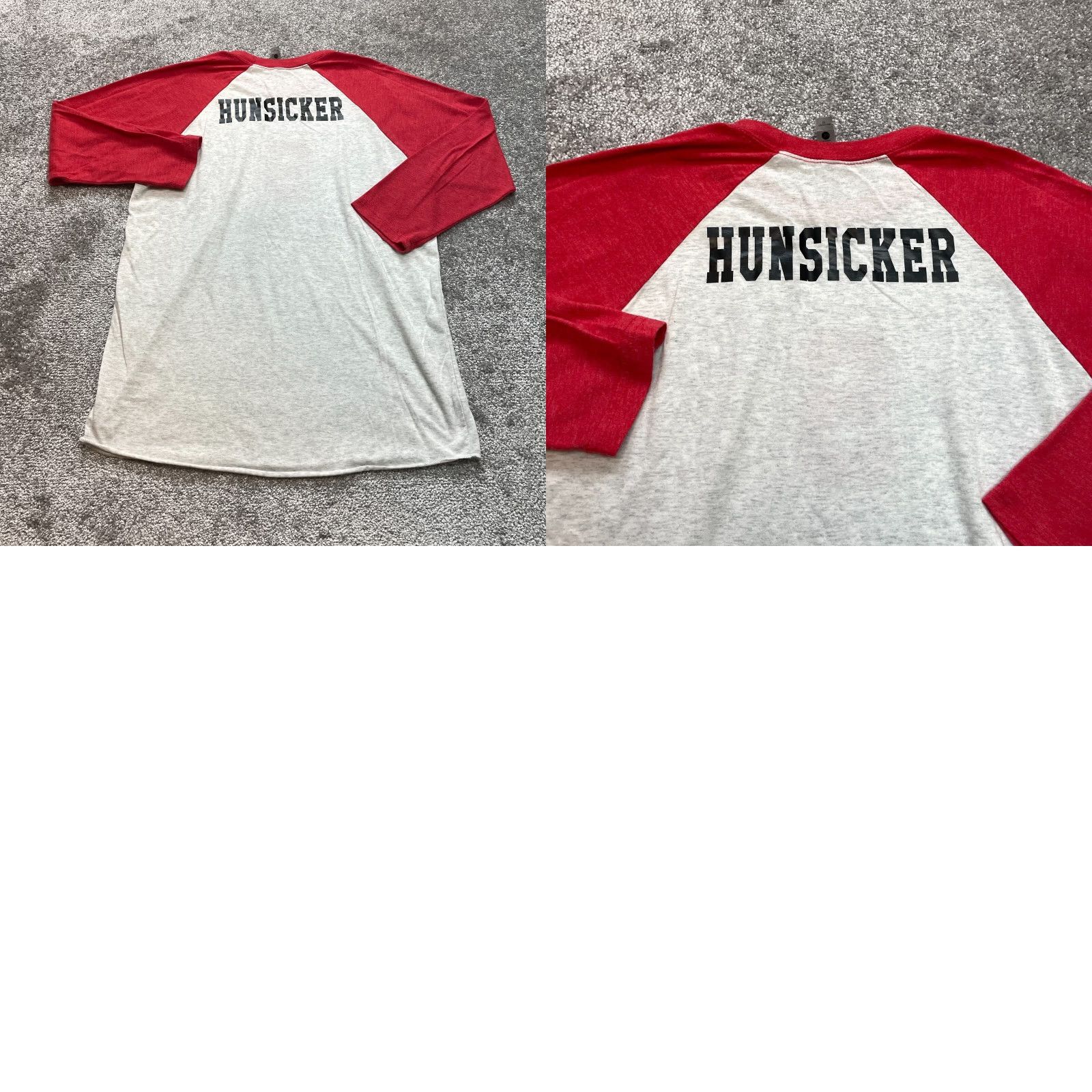Next Level Next Level Shirt Mens M Red 3/4 Sleeve Baseball Tee Solid Crew Neck Short Sleeve All Seasons Easy Care - Mens Size US M / EU 48-50 / 2 - 8 Thumbnail