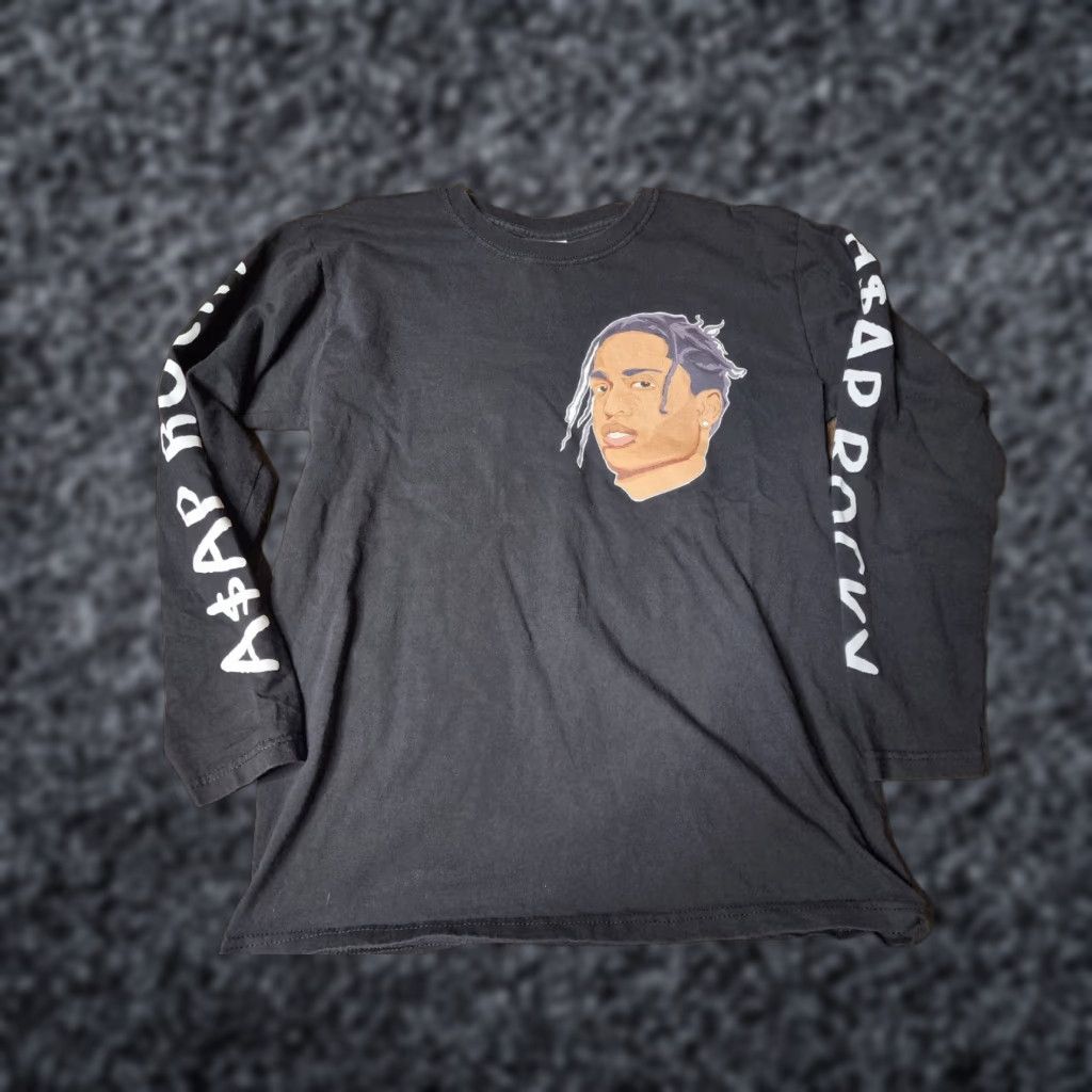 Doublet VINTAGE? No — Actually Unbranded ASAP Rocky Worldwide Album Tour Tee T Shirt Long Sleeve Men S Black Logo Graphic 2000s Music Mens Size US S / EU 44-46 / 1 - 1 Thumbnail