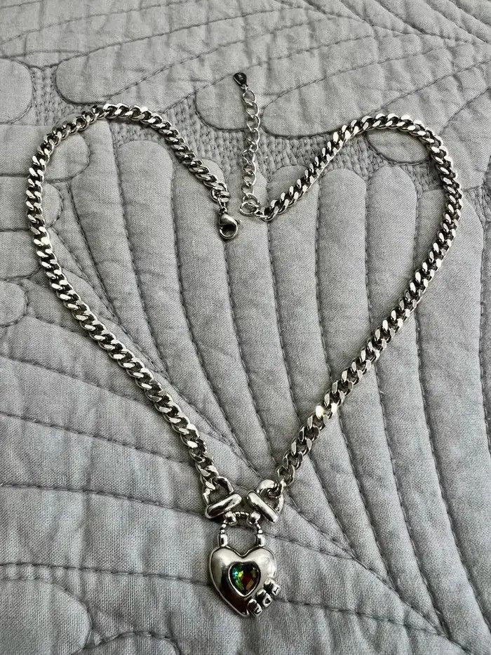 Jewelry Love Pendant Y2k Punk Gothic Necklaces Size ONE SIZE - 5 Thumbnail