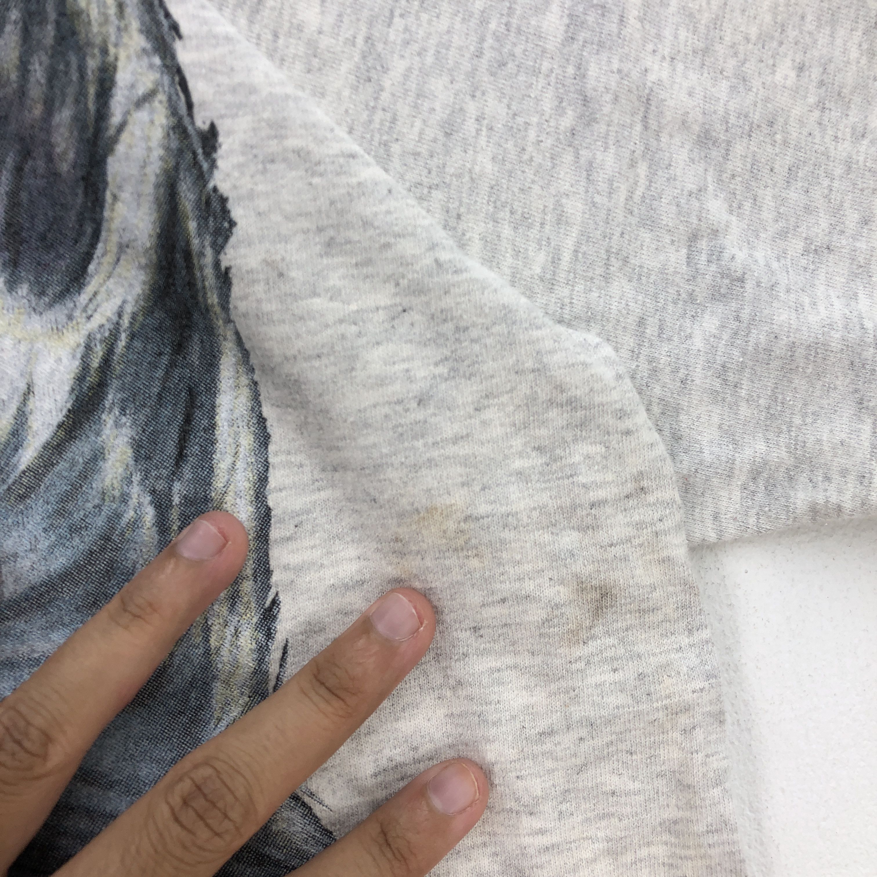 Vintage Vintage 90s Animal T Shirt Habitat White Wolf Crewneck Tees Size US L / EU 52-54 / 3 - 4 Thumbnail