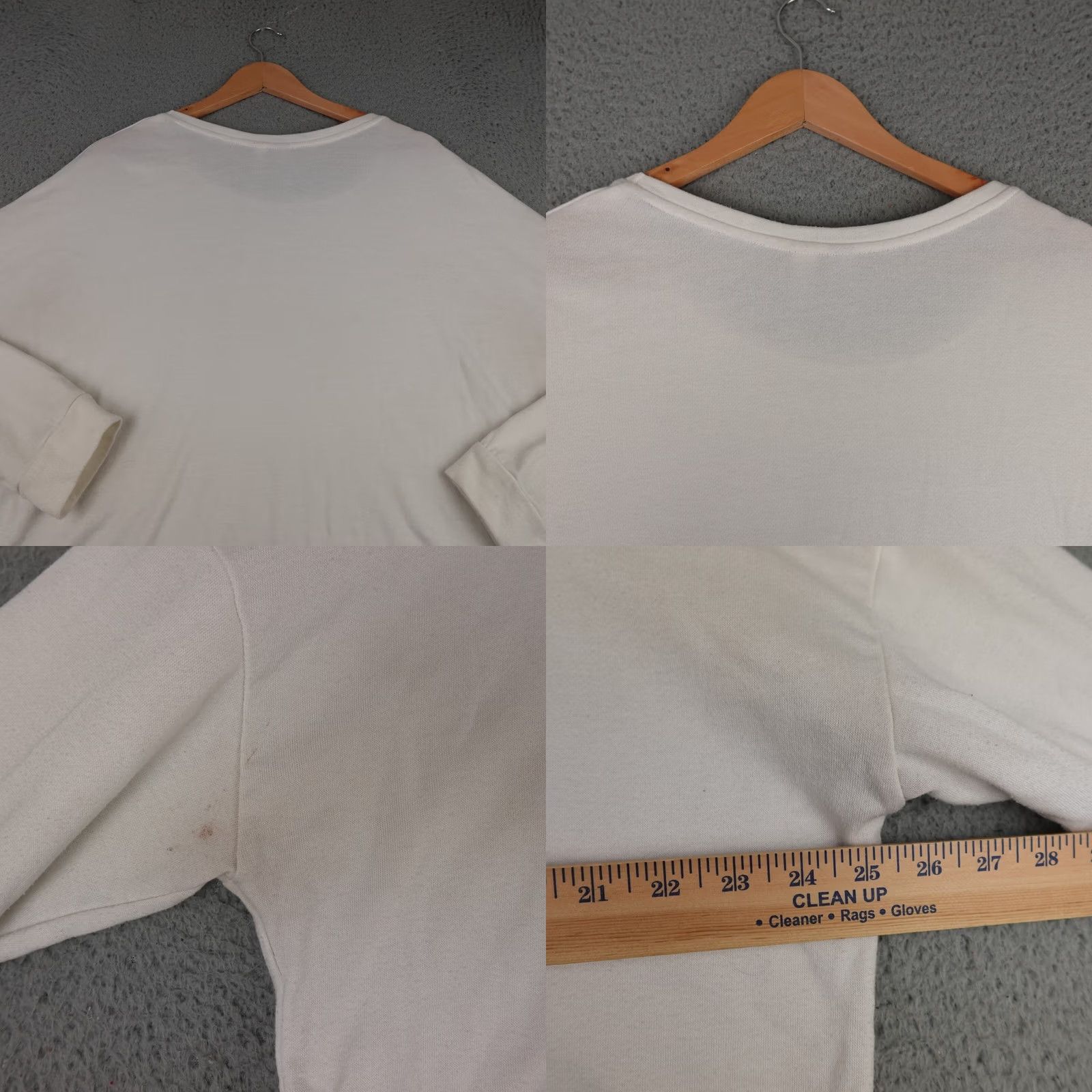Vintage Alya Sweatshirt Womens L White Lace Trim Pullover Round Neck Knit Lightweight All Seasons Casual Womens Size L / US 10 / IT 46 - 9 Thumbnail