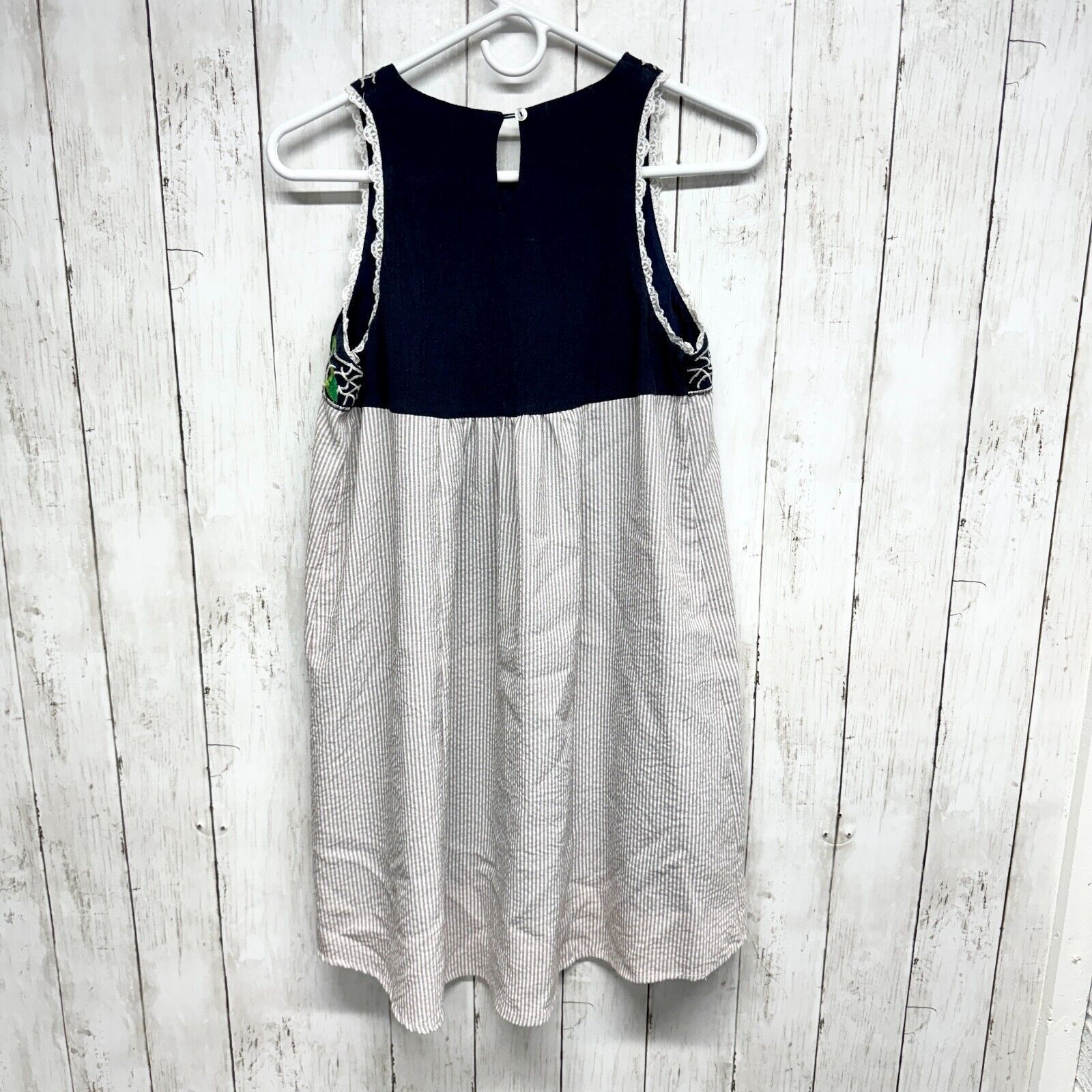 Other Altar'd State Tunic W Small Blue Striped Embroidered Size S / US 4 / IT 40 - 3 Thumbnail