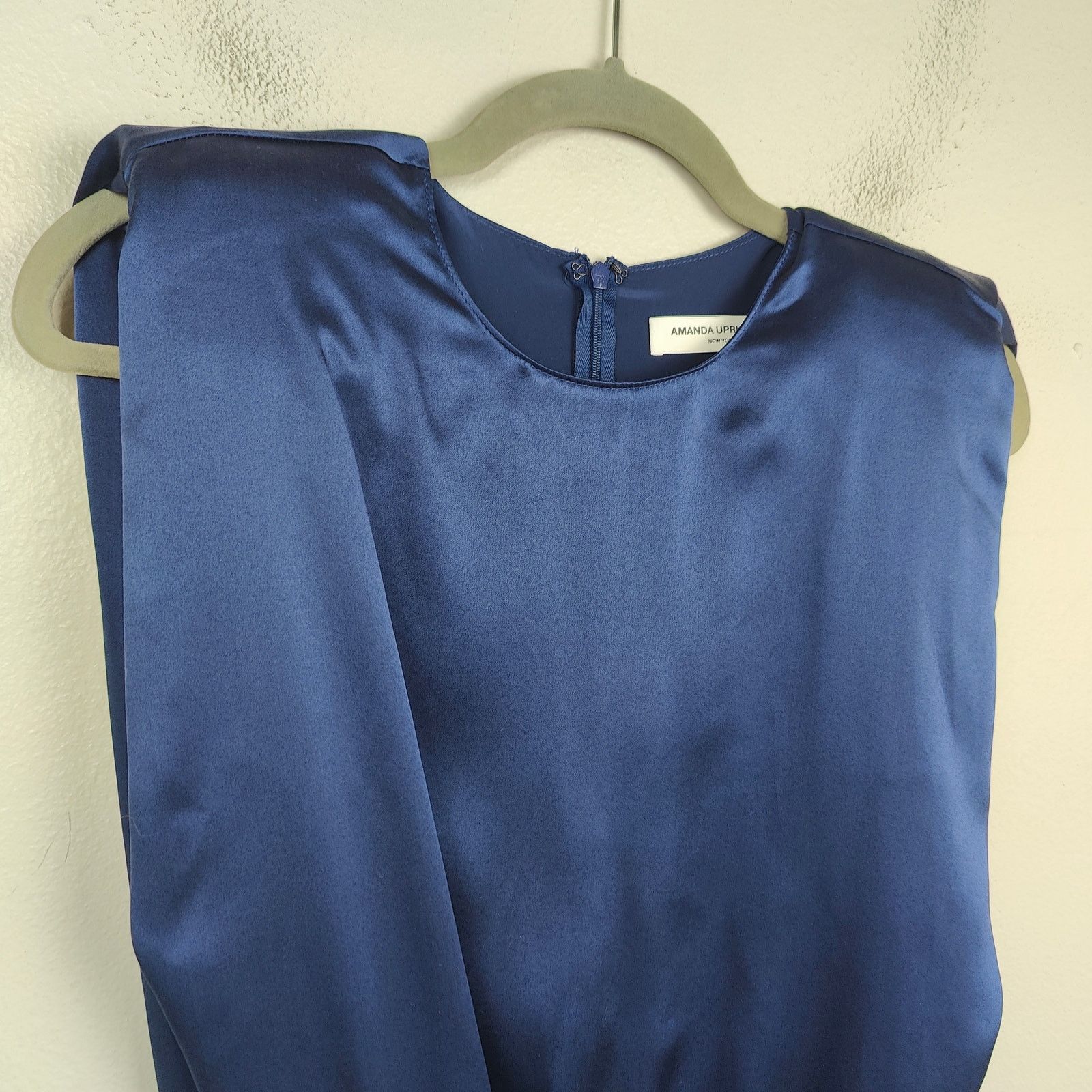 Amanda Uprichard Amanda Uprichard Aisling Dress Womens Small Navy Blue Size S / US 4 / IT 40 - 2 Thumbnail