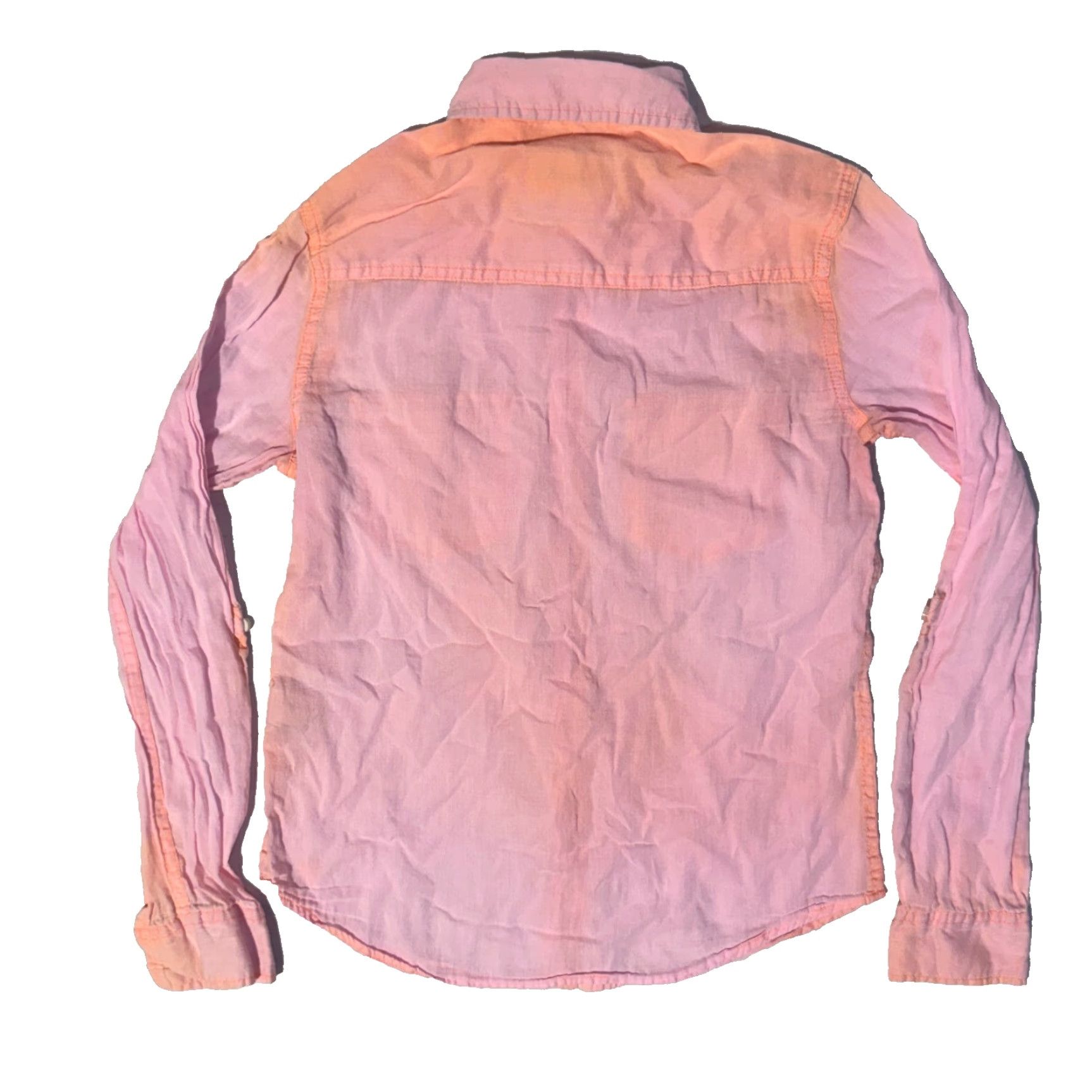 Polo Ralph Lauren VINTAGE Aeropostale Eighty Seven Top Women Long Sleeve Pink Orange Ombre Size S Y2K Size S / US 4 / IT 40 - 8 Thumbnail
