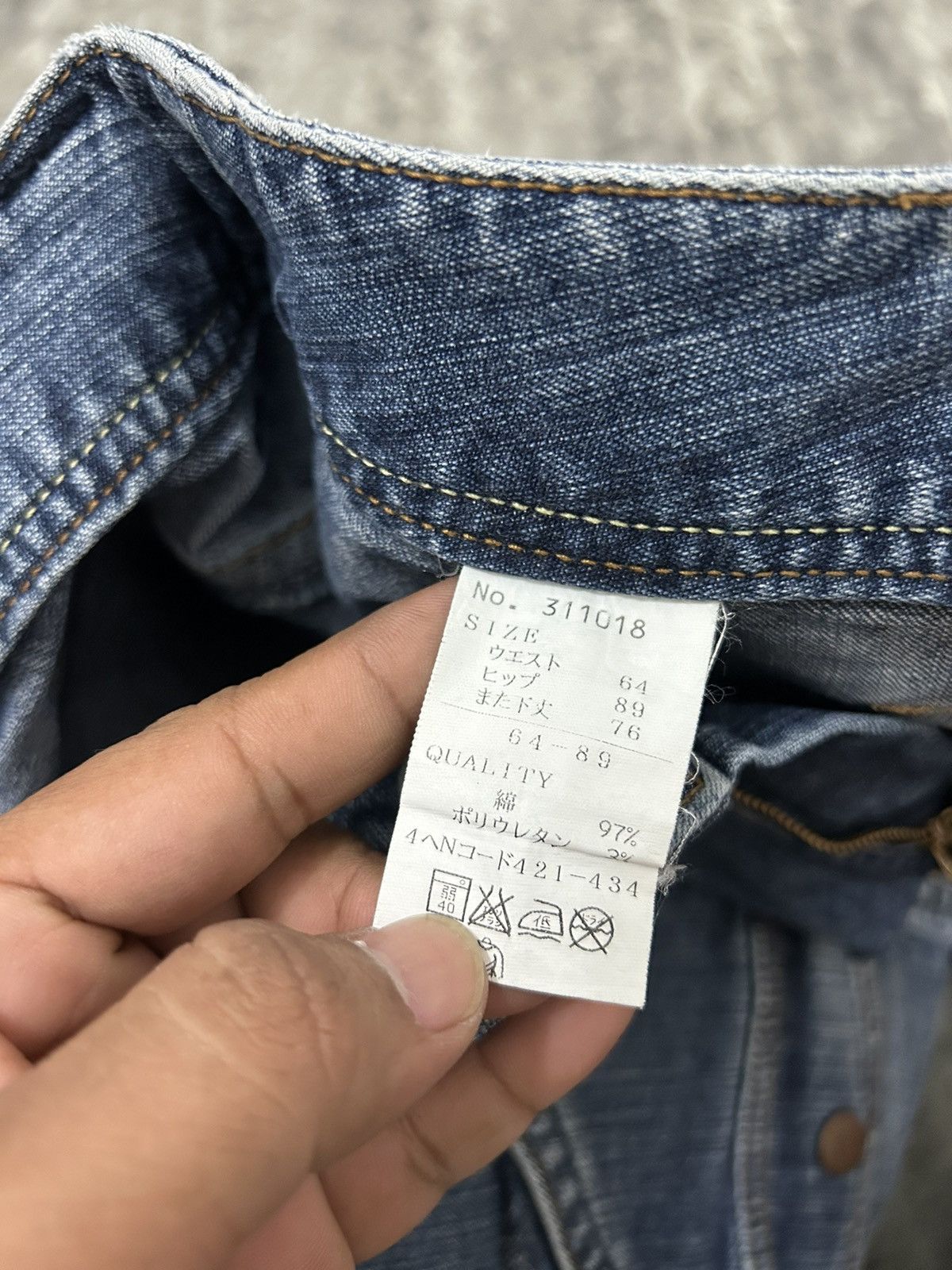If Six Was Nine × Japanese Brand × Le Grande Bleu (L.G.B.) Vintage Alpha Cubic Pocket Flare Jeans Size US 28 / EU 44 - 10 Thumbnail