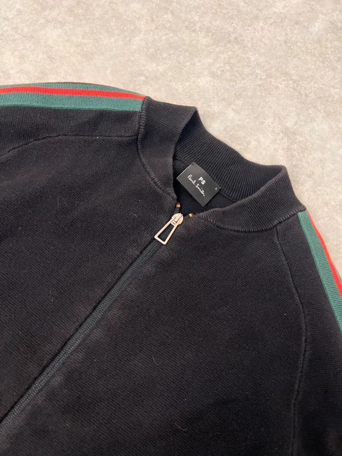 Paul Smith Paul Smith Black Lined Zip-up Cardigan Sweater Size US M / EU 48-50 / 2 - 5 Thumbnail