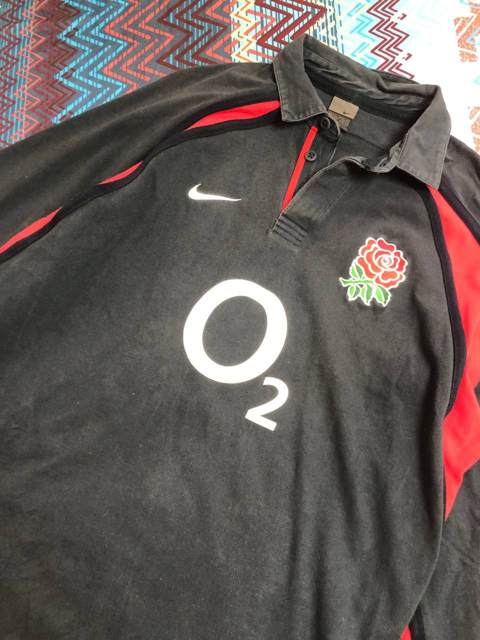 Nike Nike o2 rugby England polo long sleeve streetwear Size US XL / EU 56 / 4 - 9 Thumbnail