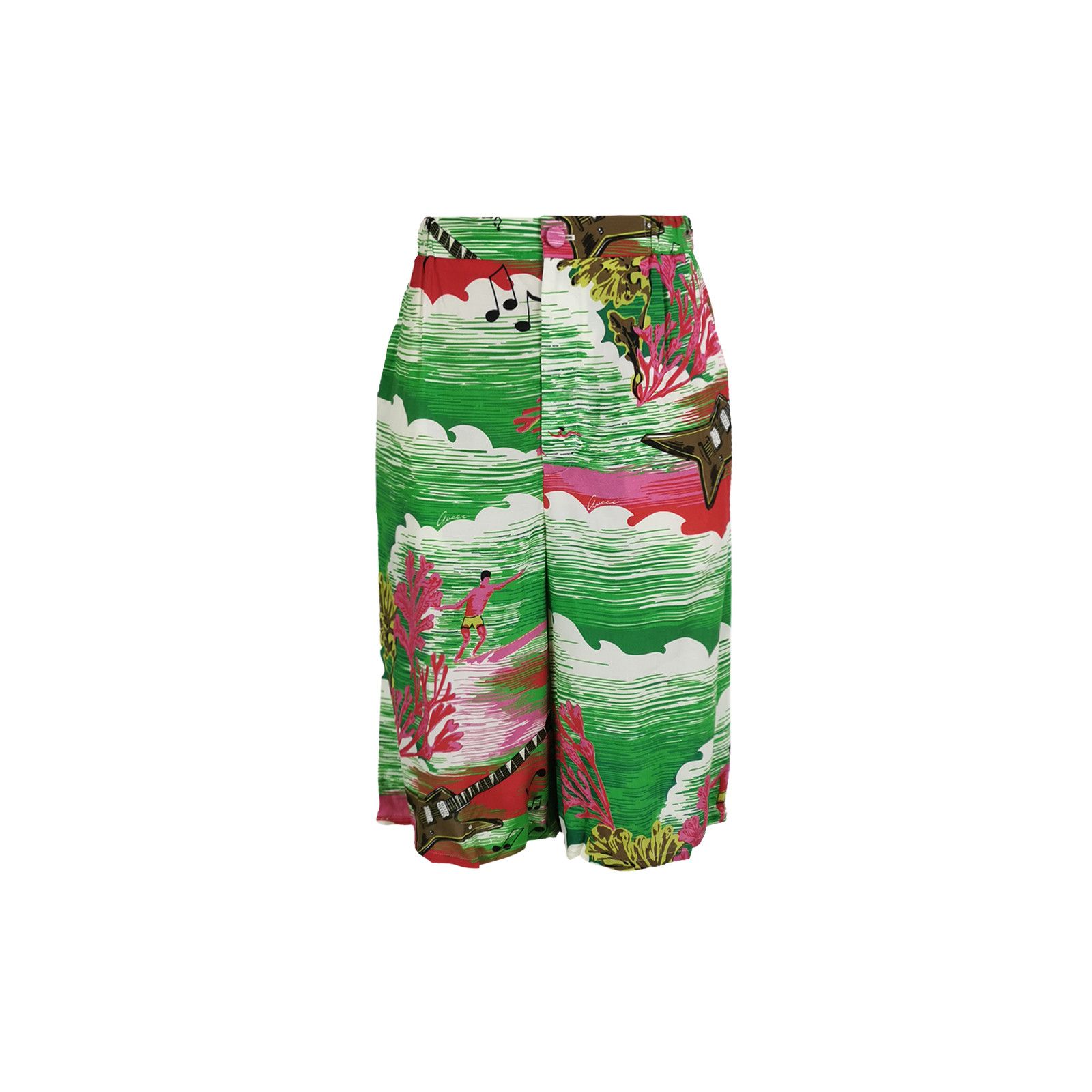 Gucci Gucci Multicolor Print Shorts Size 38 Size 26" / US 2 / IT 38 - 1 Thumbnail