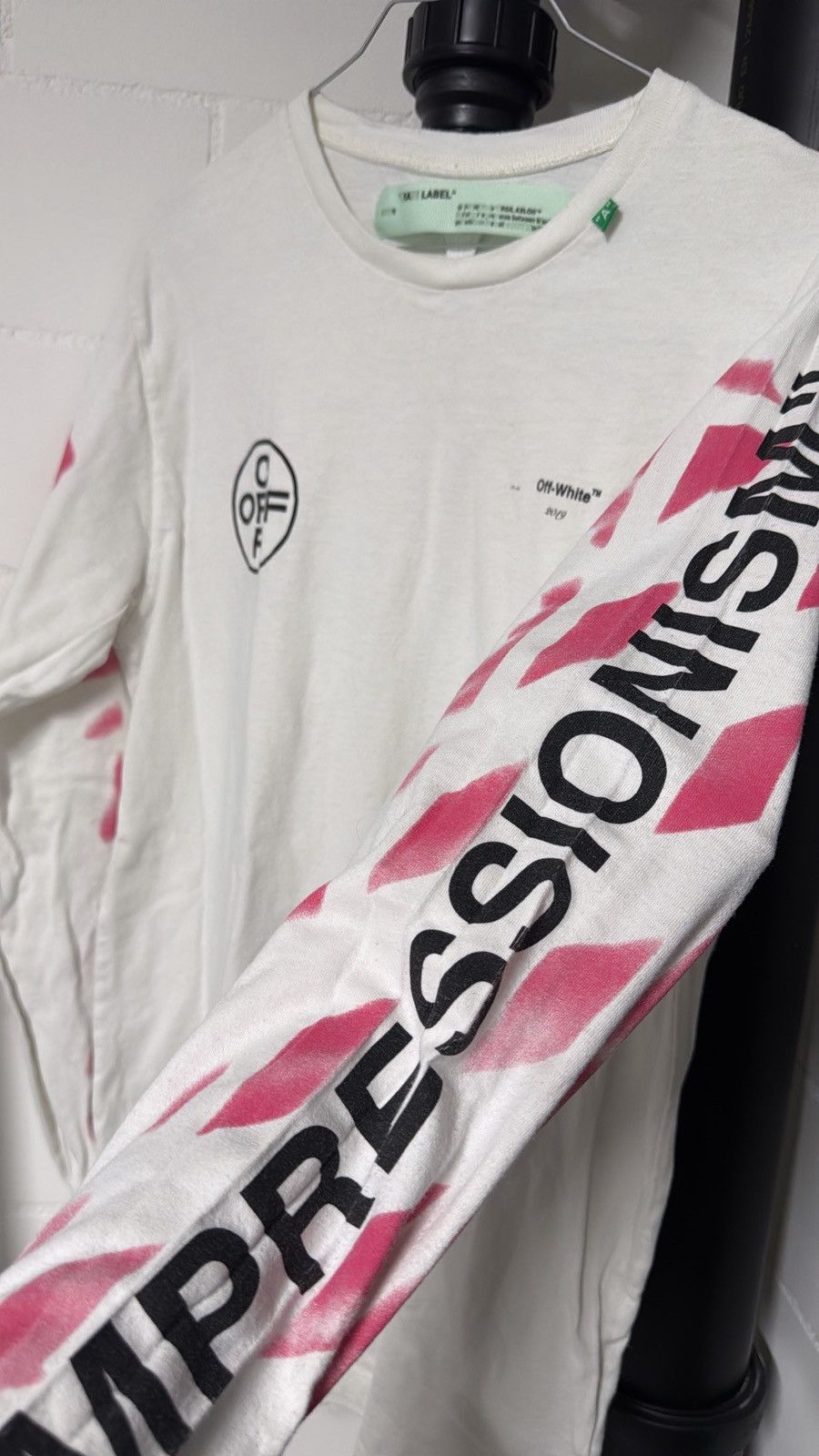 Off-White OFF-WHITE 'Impressionism' Diag Stencil Long Sleeve Shirt Size US M / EU 48-50 / 2 - 3 Thumbnail