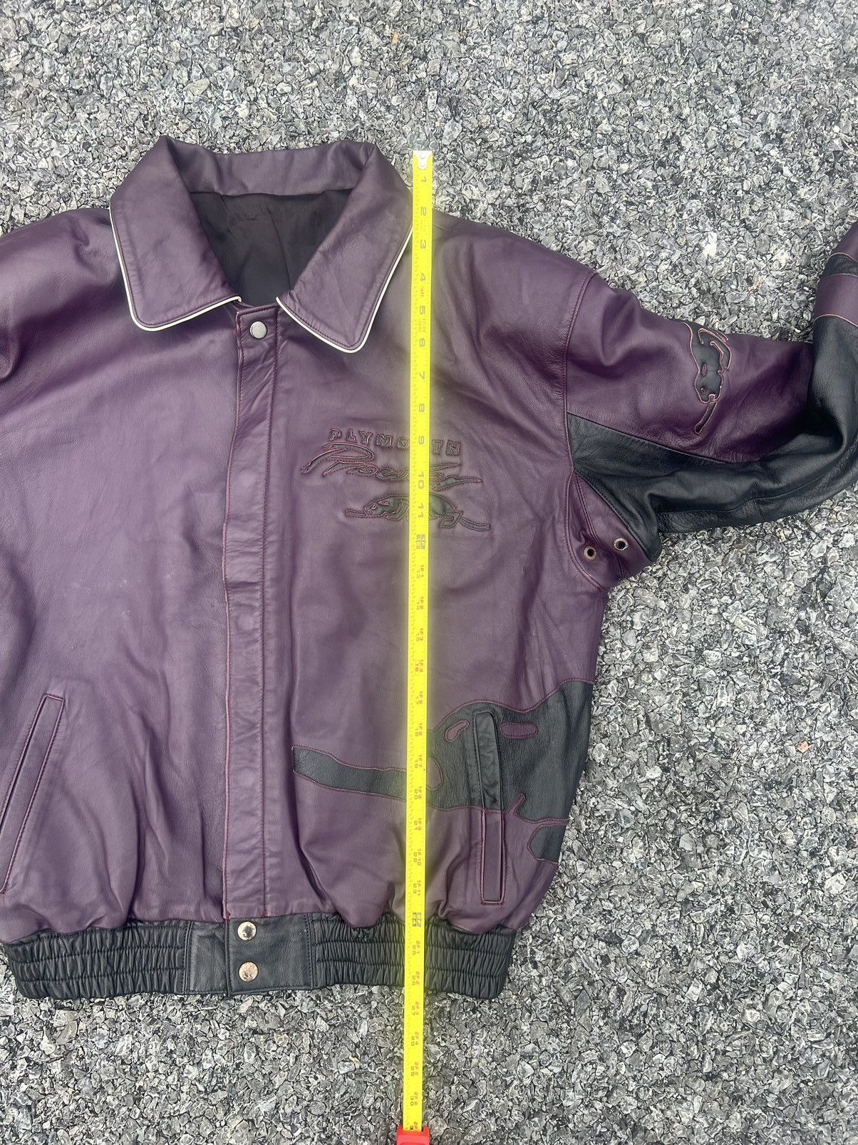 Designer × Vintage Vintage Plymouth Prowler Lamb Leather All Embroidered Jacket Size US M / EU 48-50 / 2 - 10 Thumbnail