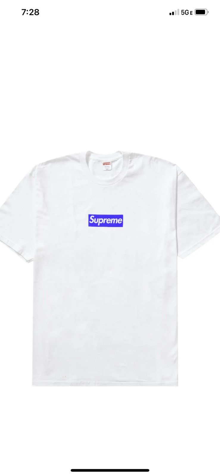 Image of Supreme Seoul Korea Box Logo Tee in White, Men's (Size 2XL)