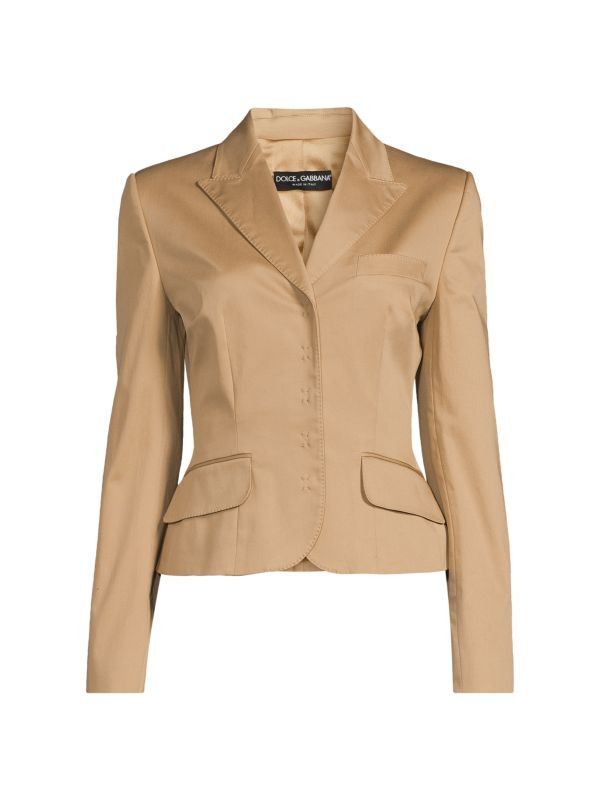 Dolce & Gabbana o1y0825 Blazer in Beige Size XS / US 0-2 / IT 36-38 - 1 Thumbnail