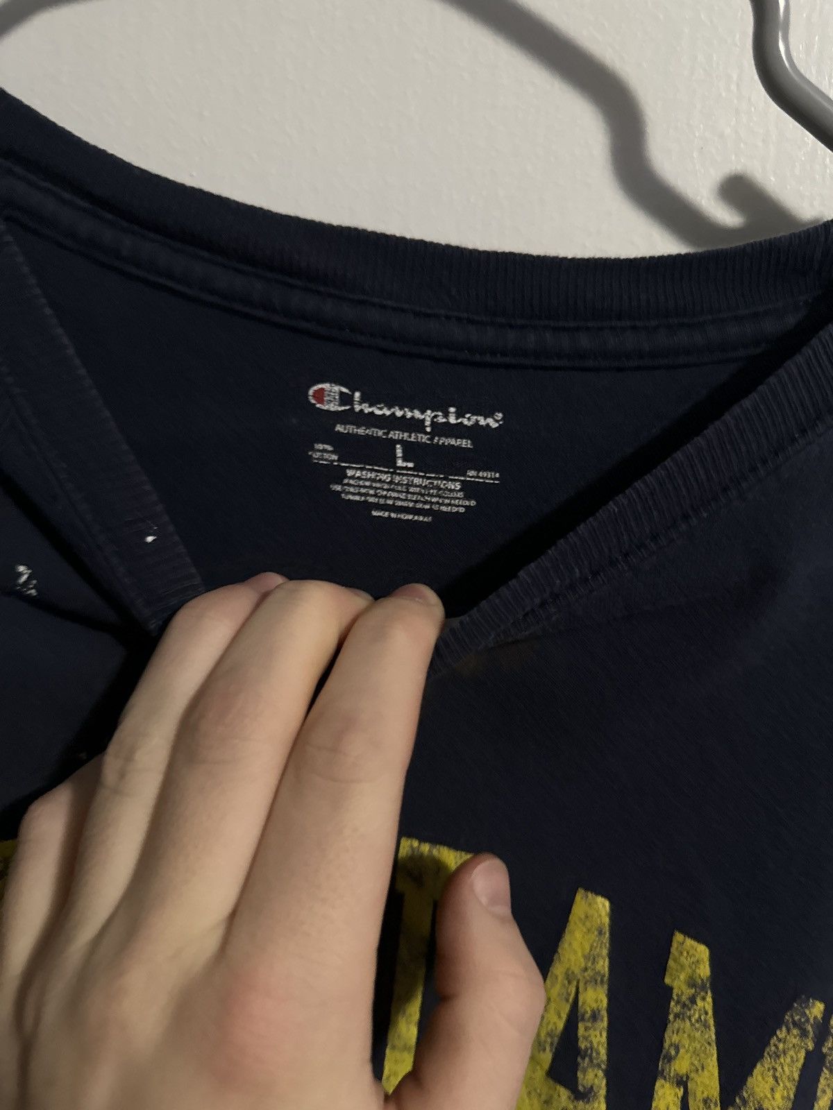 Champion Champion Notre Dame Paint Splattered tee Size US L / EU 52-54 / 3 - 3 Thumbnail