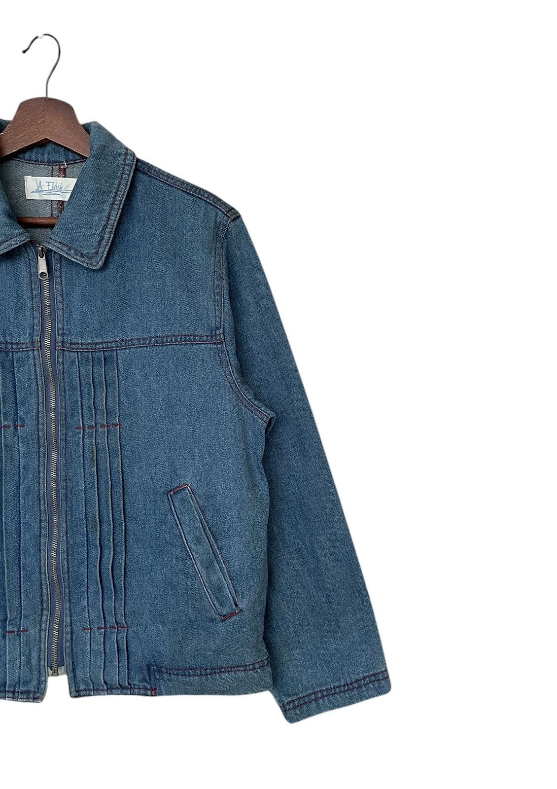 Japanese Brand × Vintage Vintage Japanese Brand A.flask Denim Jacket 1990s Size US M / EU 48-50 / 2 - 6 Thumbnail