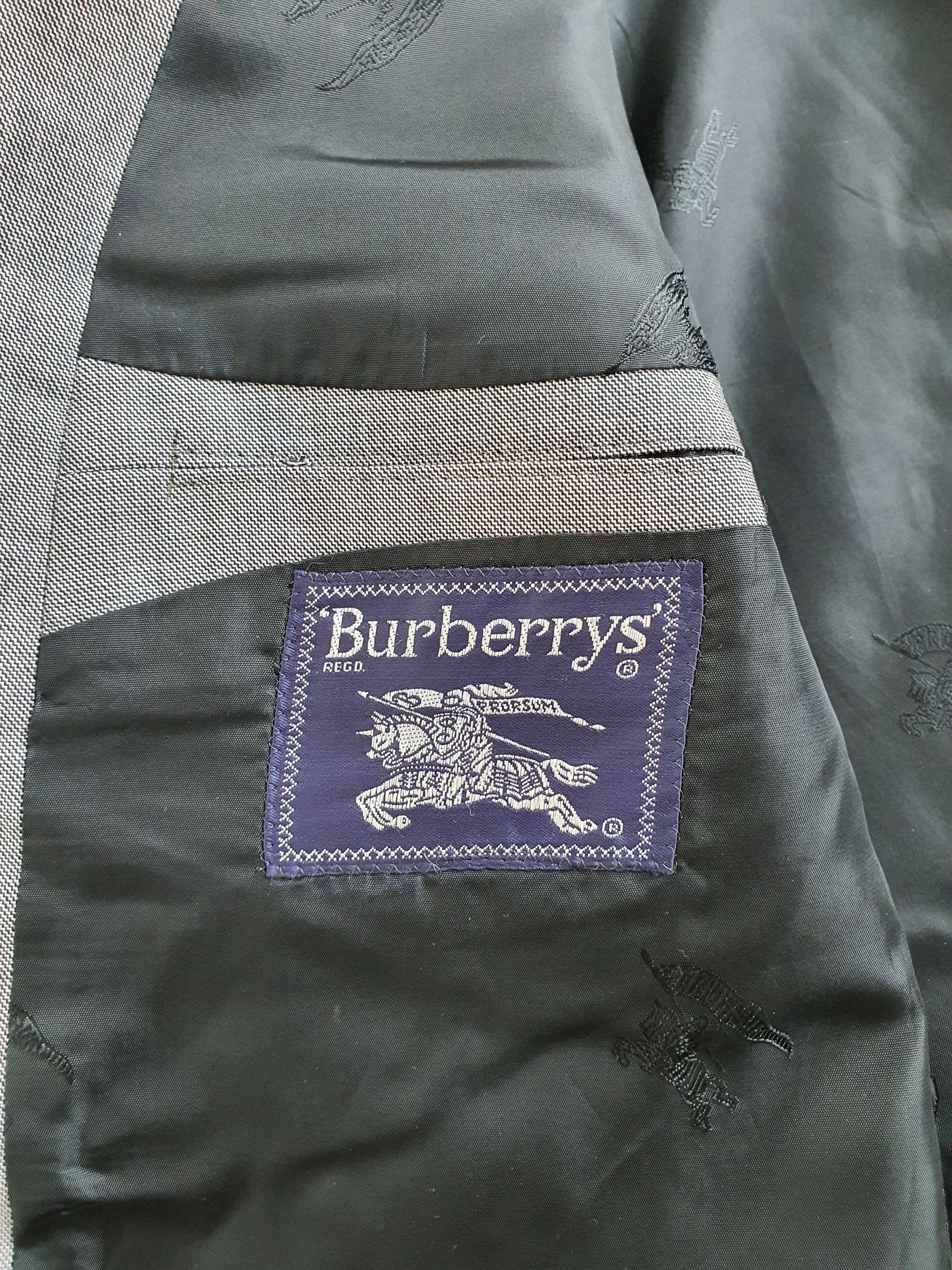 Burberry Vintage (1980s) Sports Coat Suit Jacket - Mod: LYON - EU 54 Size 44R - 5 Thumbnail