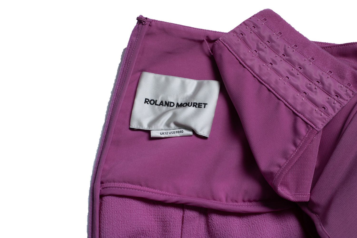 Roland Mouret Roland Mouret, strapless wool jumpsuit in pink Size 30" / US 8 / IT 44 - 7 Thumbnail
