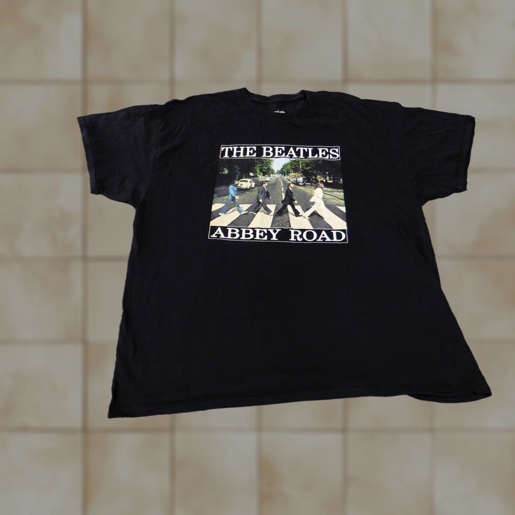 Vintage The Beatles Abbey Road Shirt Mens 2XL Black Graphic Band Tee Classic Rock Music Size US XXL / EU 58 / 5 - 1 Thumbnail