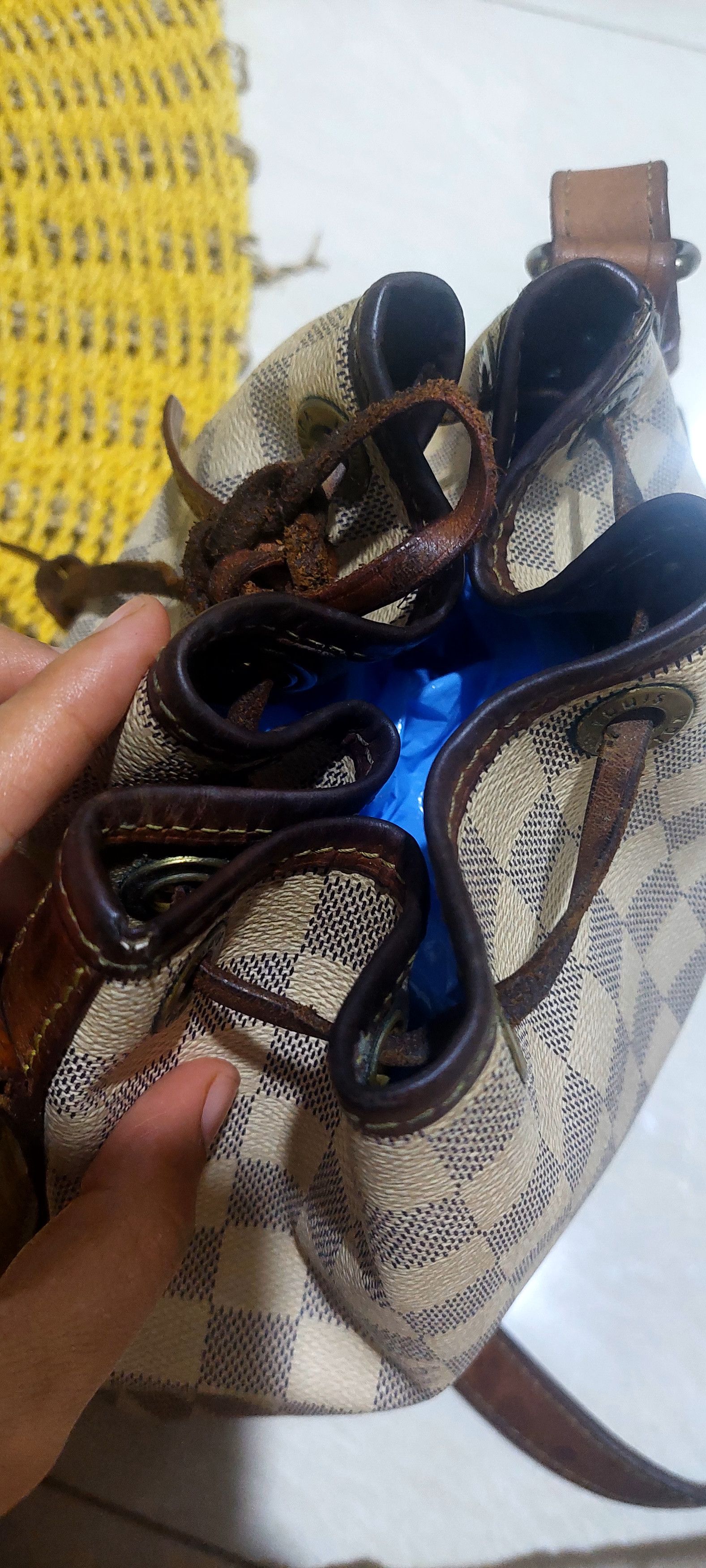 Louis Vuitton Louis Vuitton Noe BB Damier Azure Canvas Size ONE SIZE - 9 Thumbnail