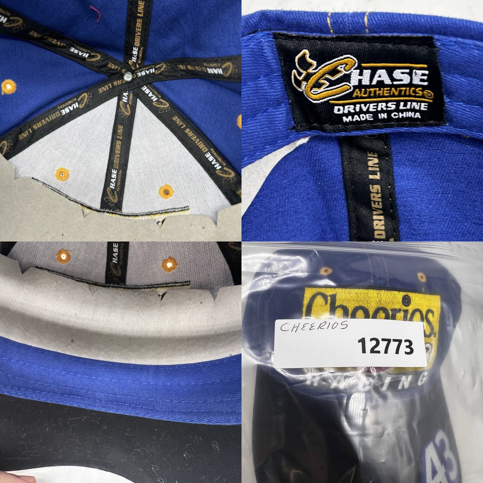 Vintage VINTAGE Chase Petty Racing Andretti #43 NASCAR Baseball Cap Adjustable Blue Geometric Men’s One Size Size ONE SIZE - 8 Thumbnail