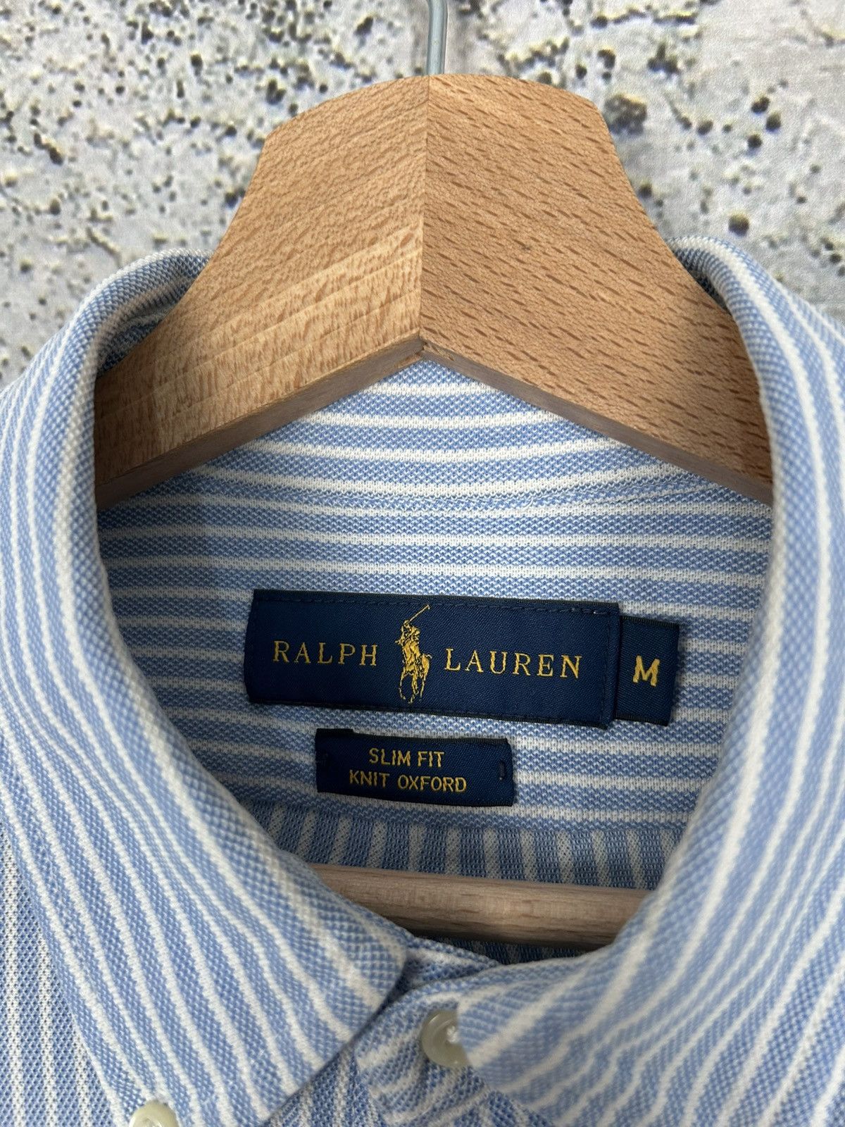Polo Ralph Lauren Polo Ralph Lauren Stripe Blue Shirt Elegant Vintage Size US M / EU 48-50 / 2 - 5 Thumbnail