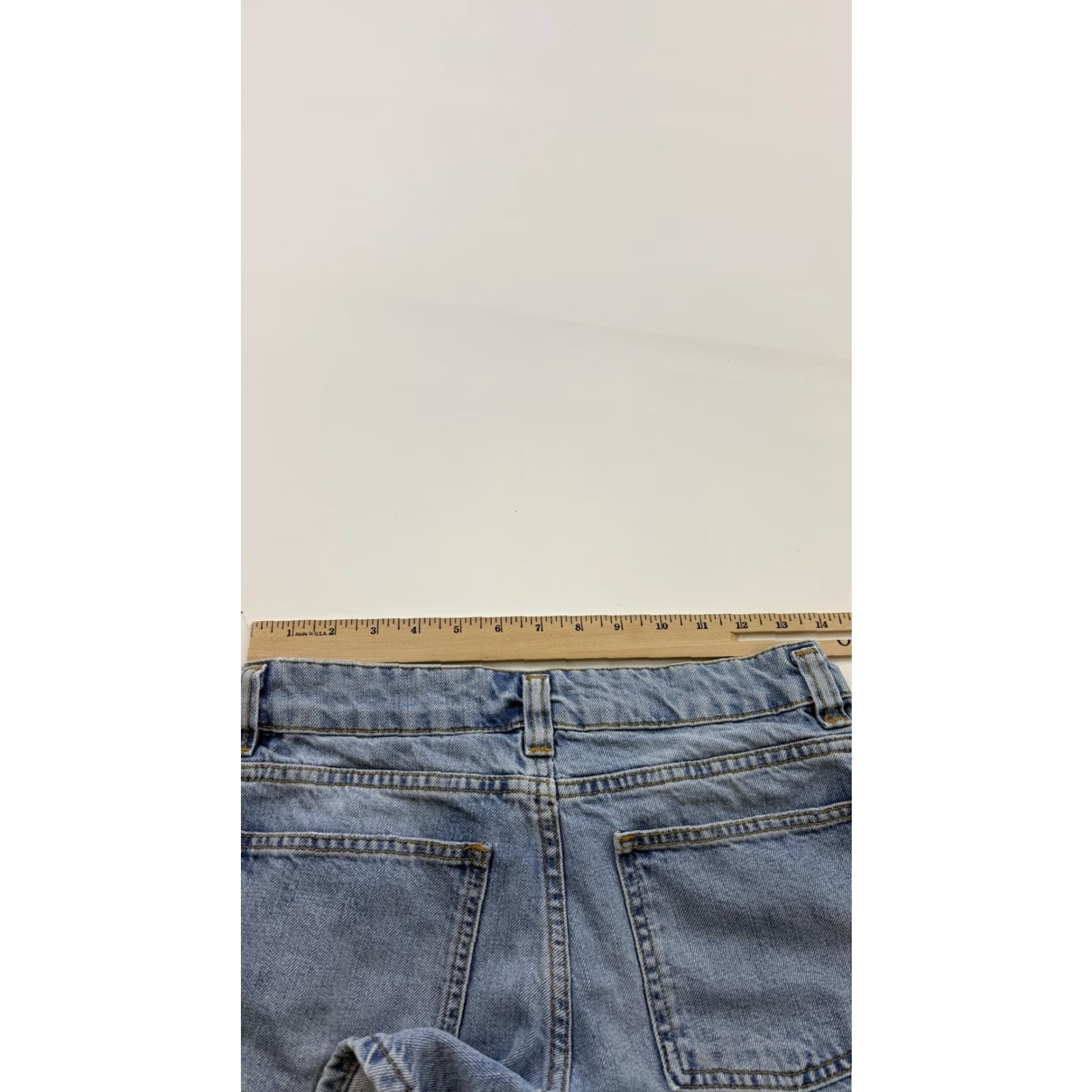 Zara Zara Shorts Womens 2 Blue Denim High Rise Raw Hem Distressed Casual Jean Size 26" / US 2 / IT 38 - 7 Thumbnail