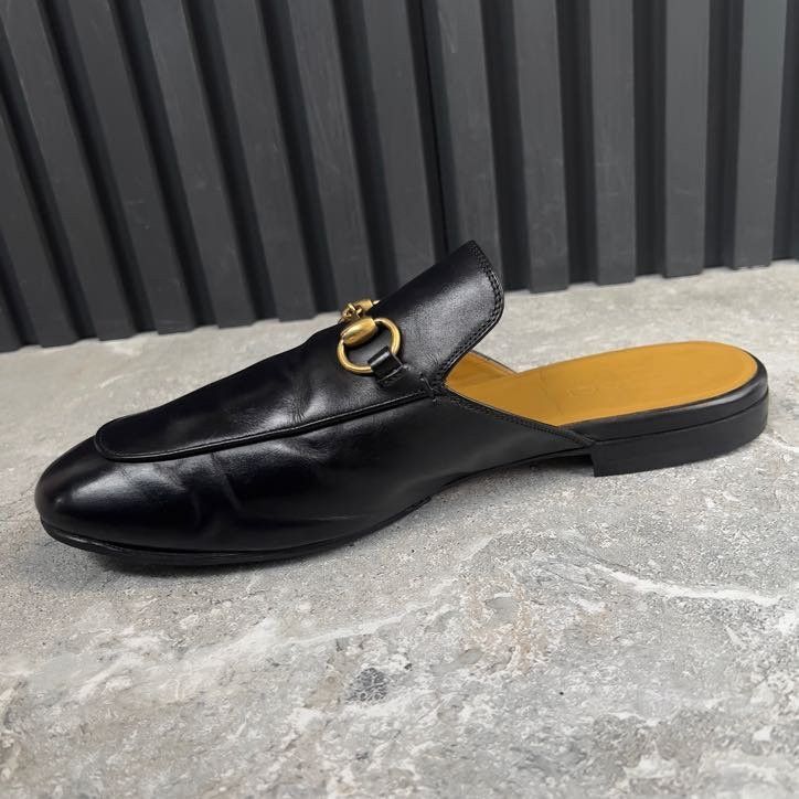 Gucci Authentic Princetown Horsebit Mules Flats Leather Size US 8.5 / EU 41-42 - 5 Thumbnail
