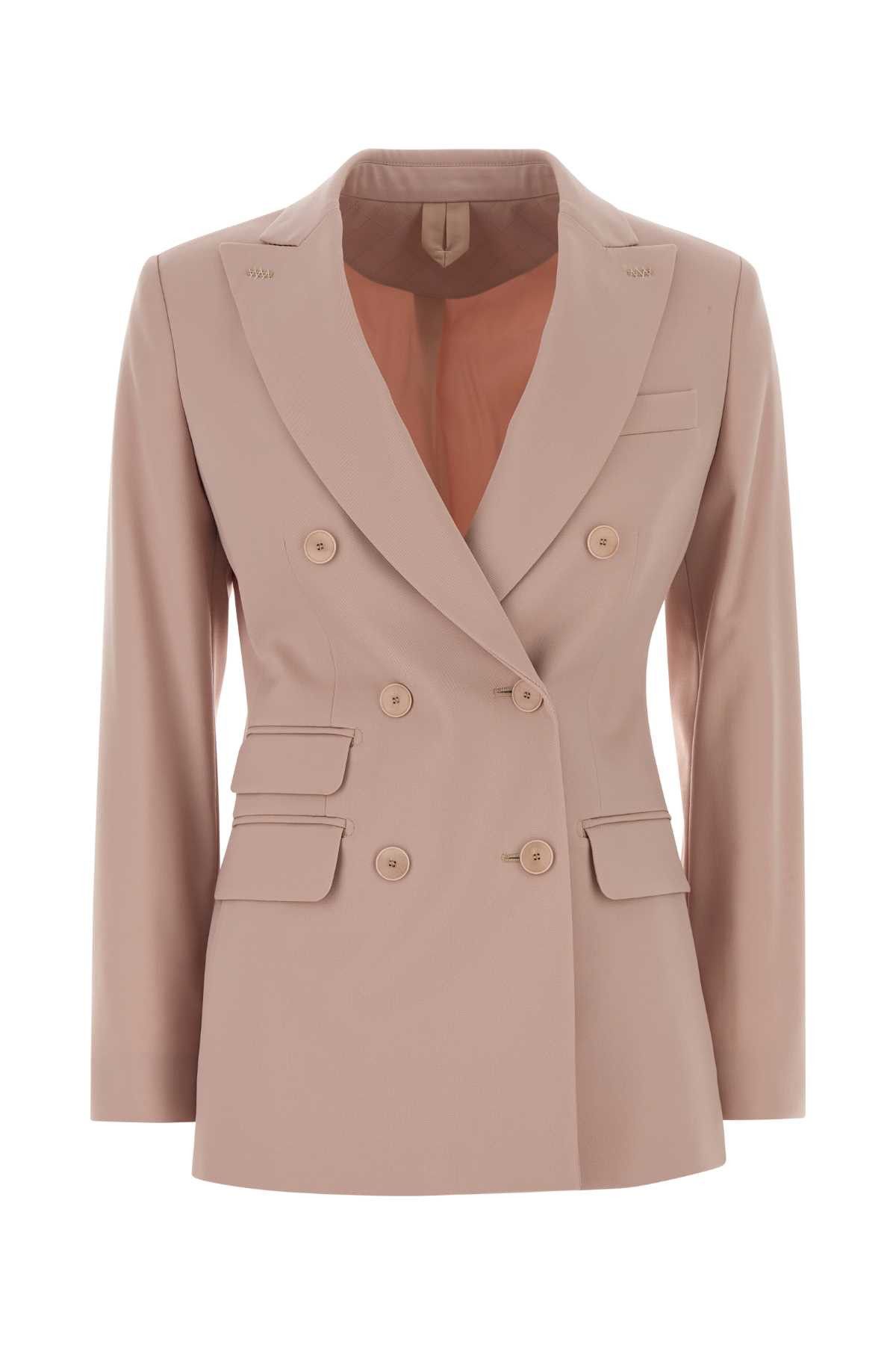 Max Mara Pink Stretch Wool Egrege Blazer Size S / US 4 / IT 40 - 1 Thumbnail
