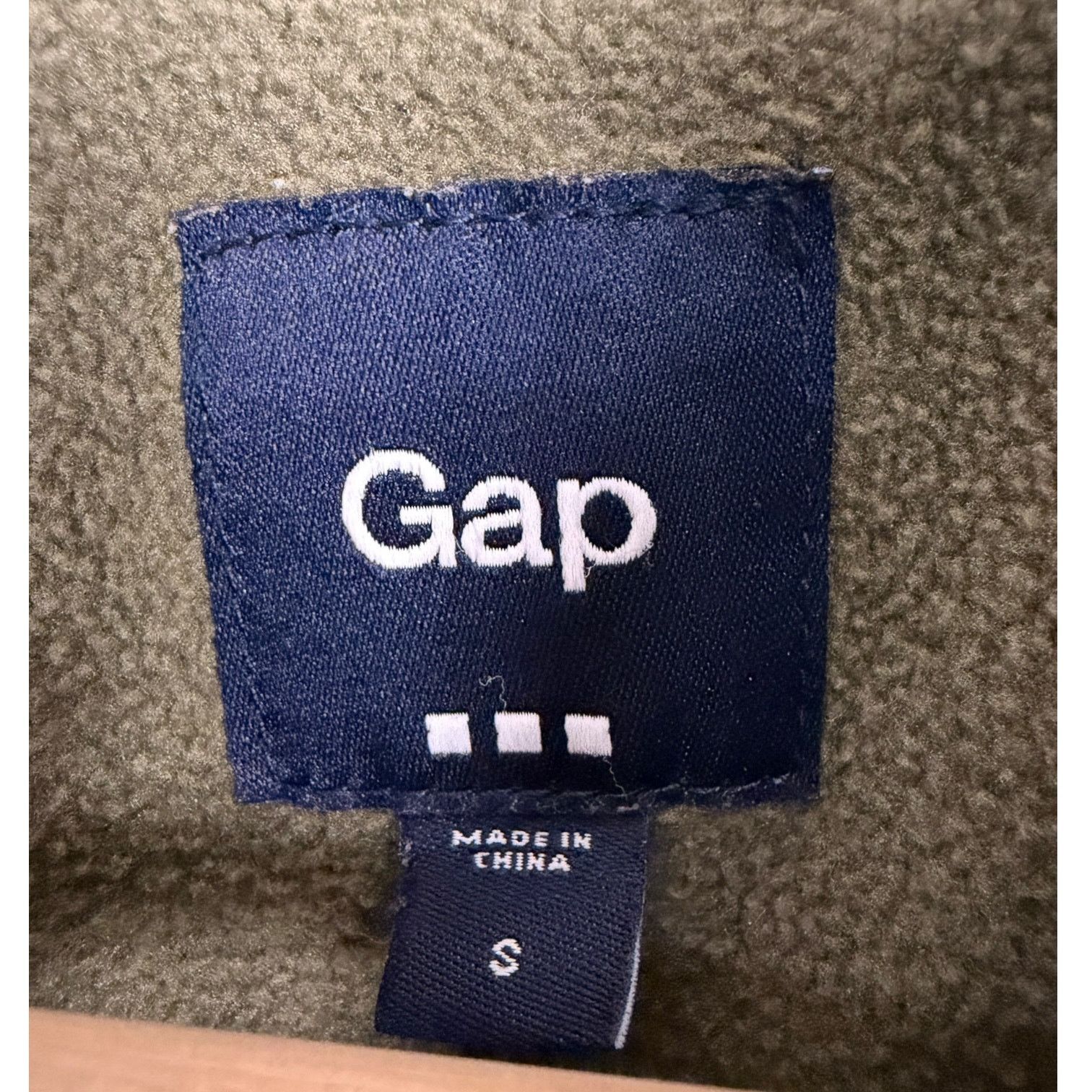 Gap Gap Olive Green Toggle Closure Women's Lined Puffer Vest - S Size S / US 4 / IT 40 - 8 Thumbnail