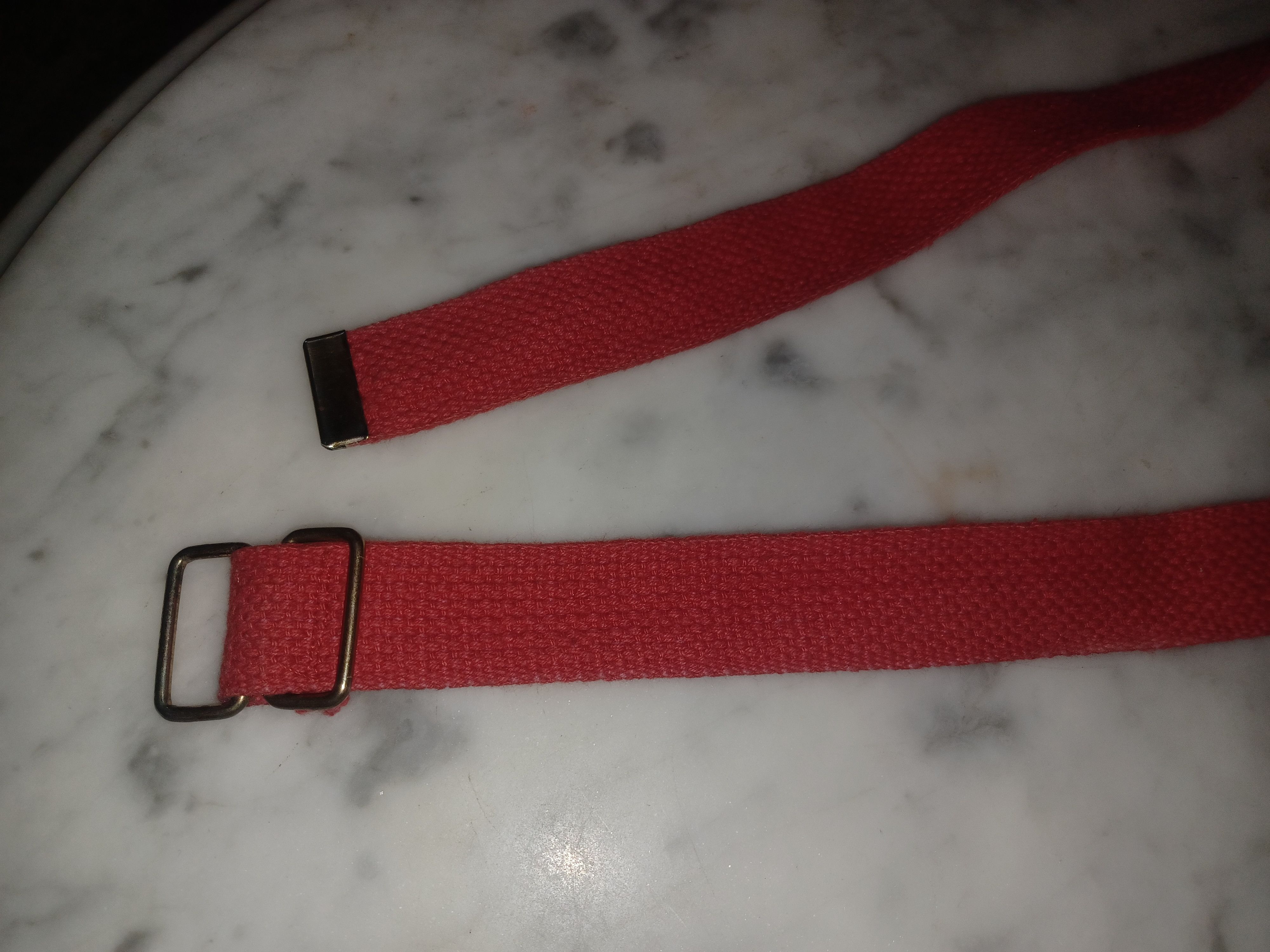 Other Canvas Belt Women's Small Red About 1" x 32" Size ONE SIZE - 3 Thumbnail