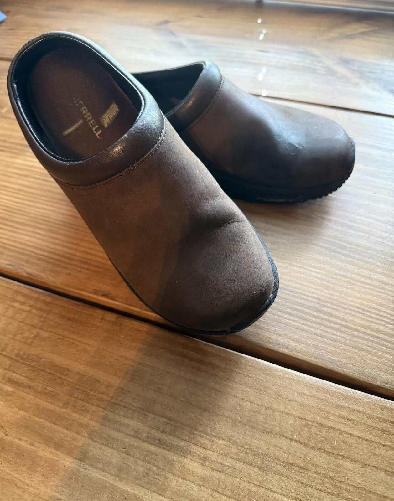 Merrell Merrell Brown Slip-On Clog Shoes Size US 7.5 / IT 37.5 - 1 Thumbnail